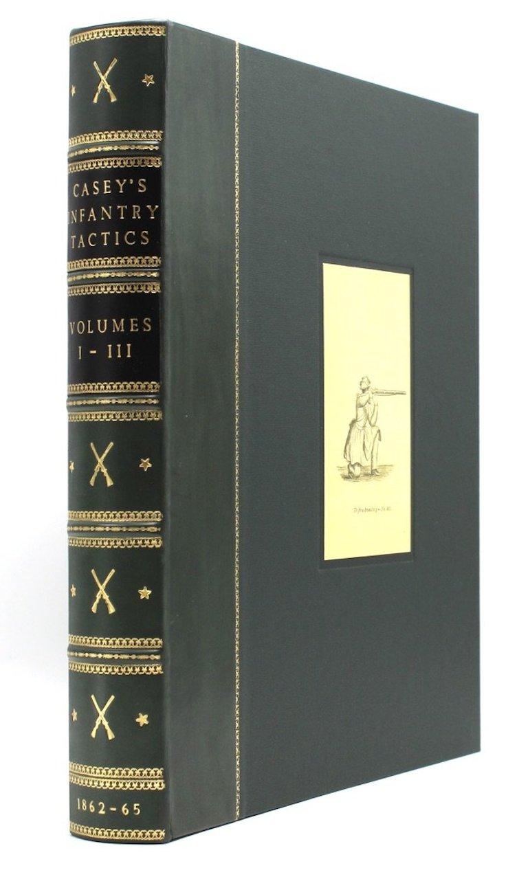 Casey, Brig. Gen. Silas. Infantry Tactics for the Instruction, Exercise, and Maneuvers of the Soldier, A company, line of Skirmishers, Battalion, Brigade, or Corps d'Armee. New York: D. Van Nostrad, 1862, 1865. Three volume set. In original green