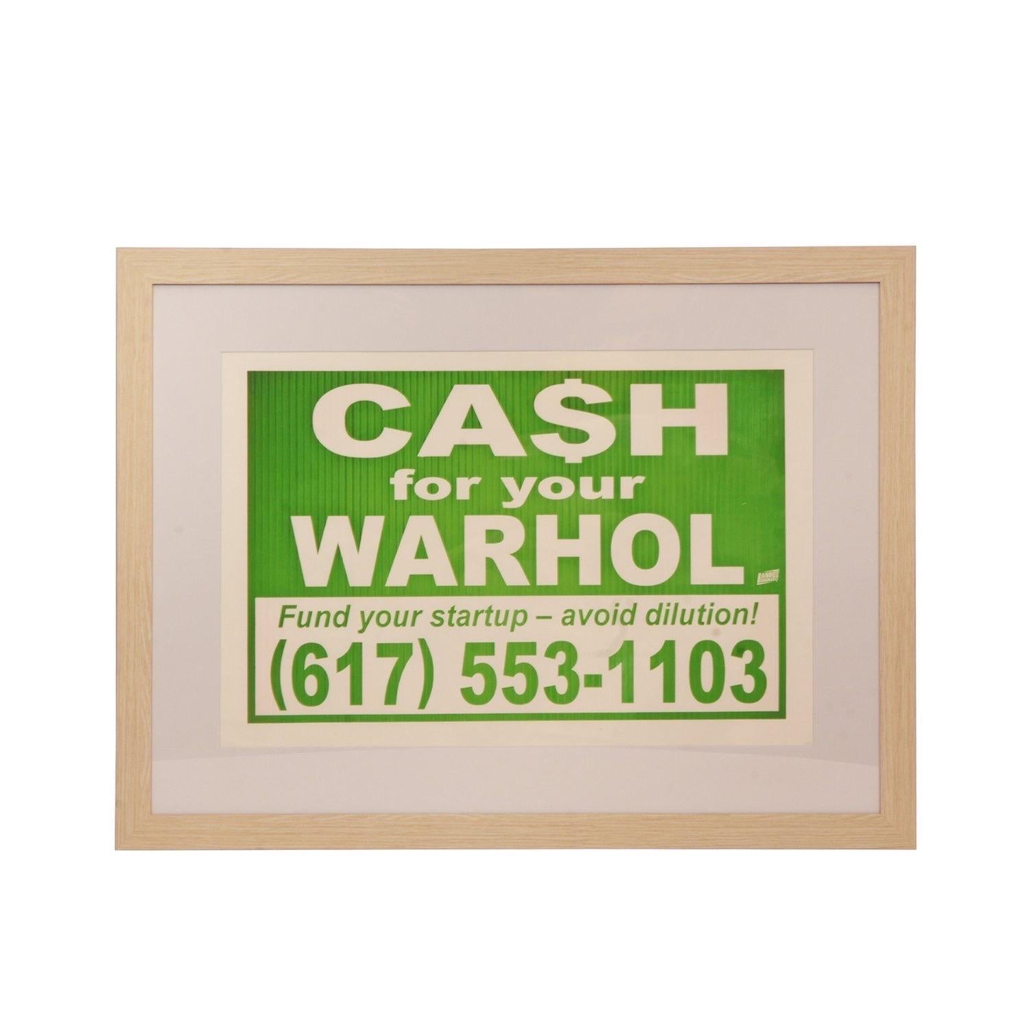 Cash for Your Warhol Siebdruck von Geoff Hargadon im Zustand „Gut“ im Angebot in New York, NY