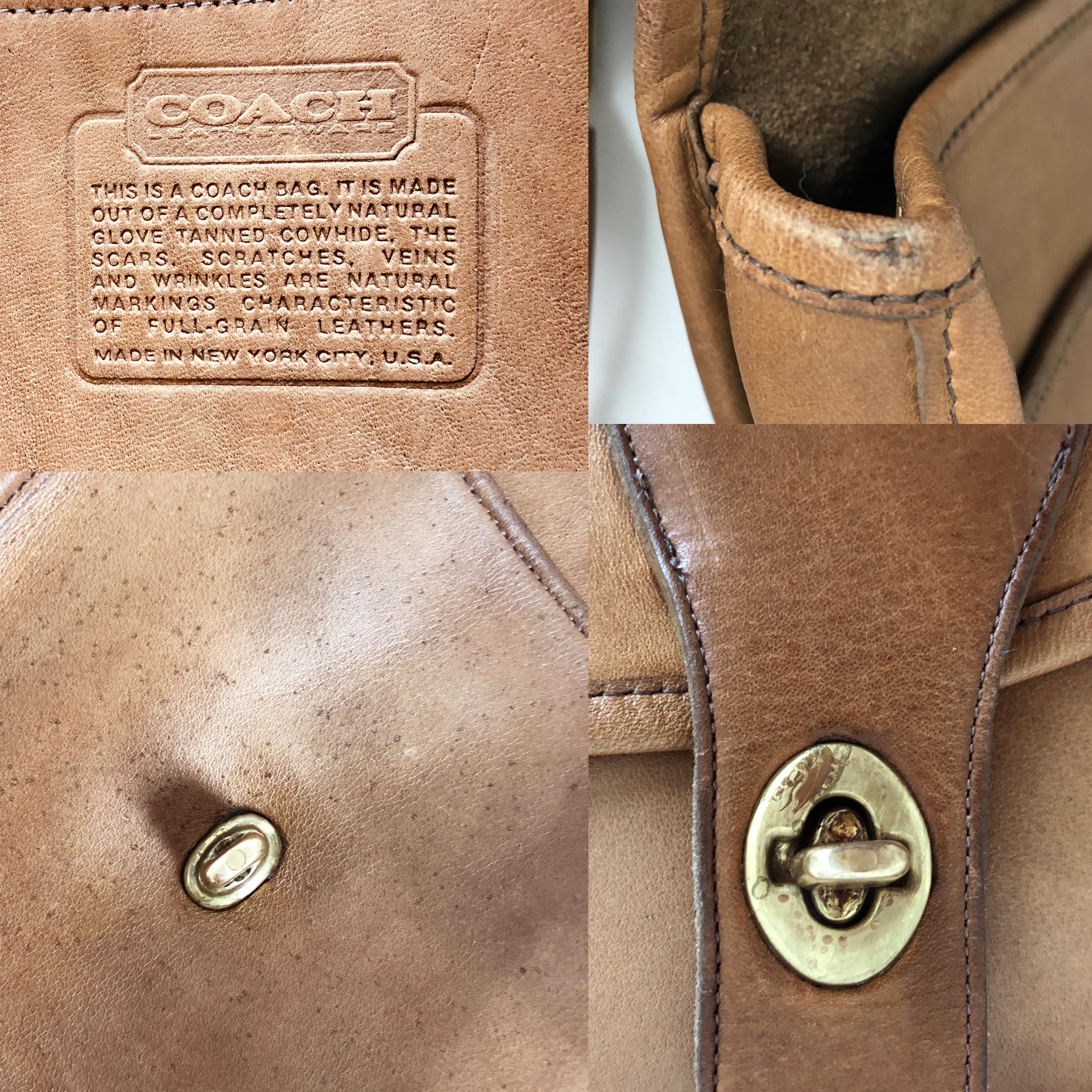 Cashin Coach Rare Pony Express Shoulder Bag Saddle Leather Vintage NYC  4