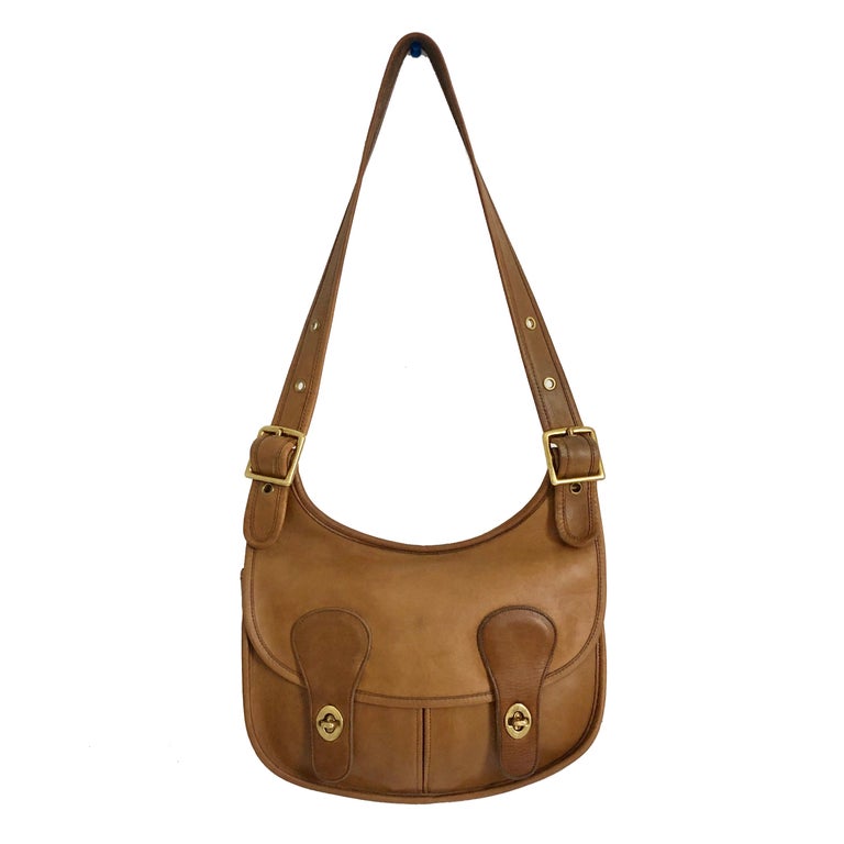 Cashin Coach Rare Pony Express Shoulder Bag Saddle Leather Vintage NYC