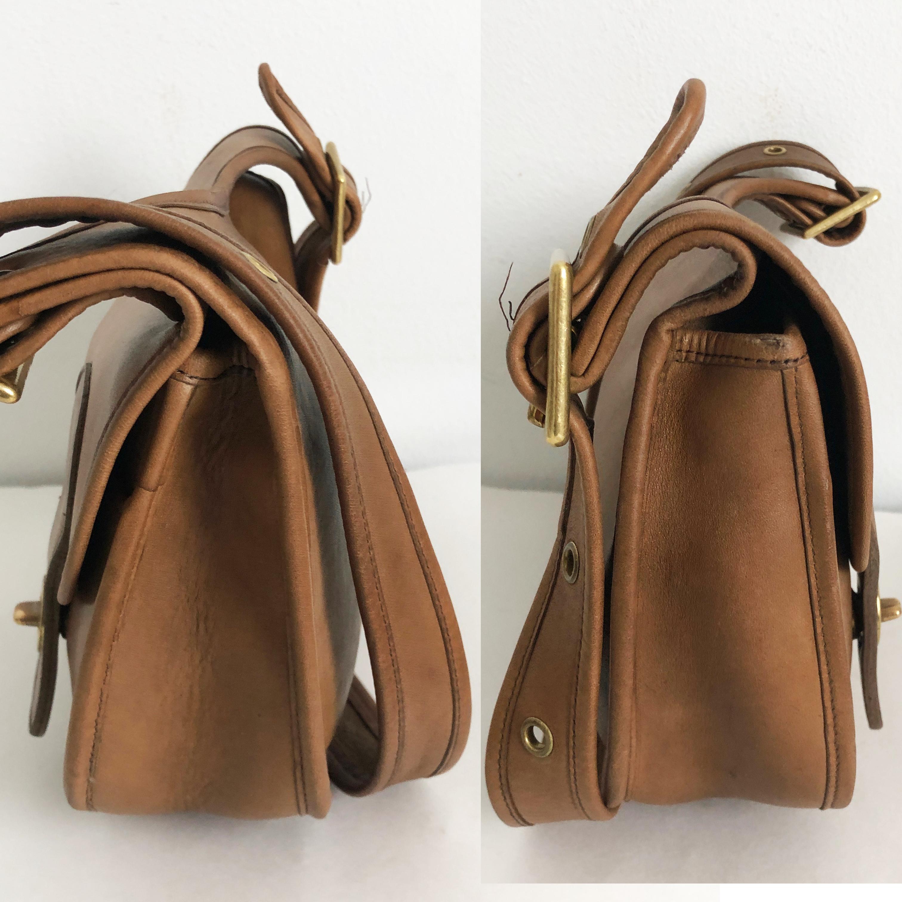  Cashin Coach Rare Pony Express Shoulder Bag Saddle Leather Vintage NYC Unisexe 