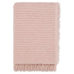 Cashmere and Wool Throw – Soft Pink