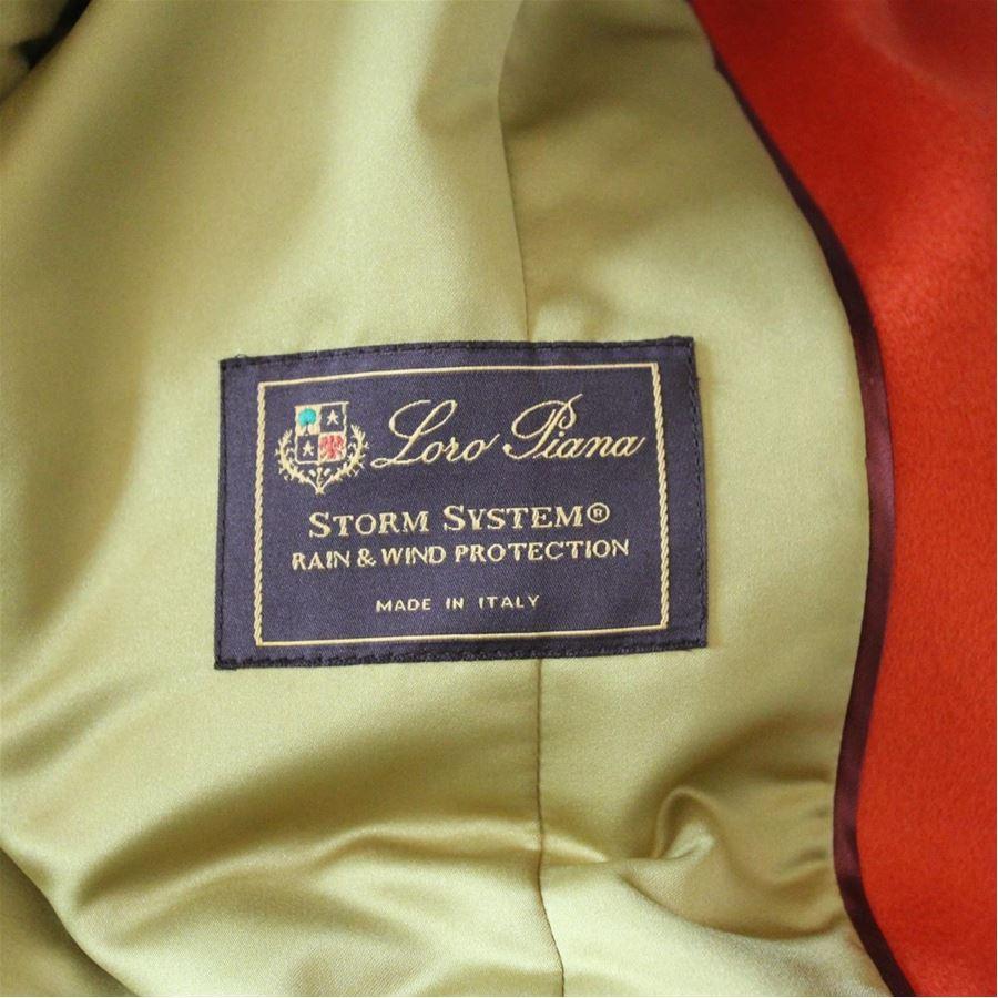 Red Loro Piana Cashmere coat size 42 For Sale