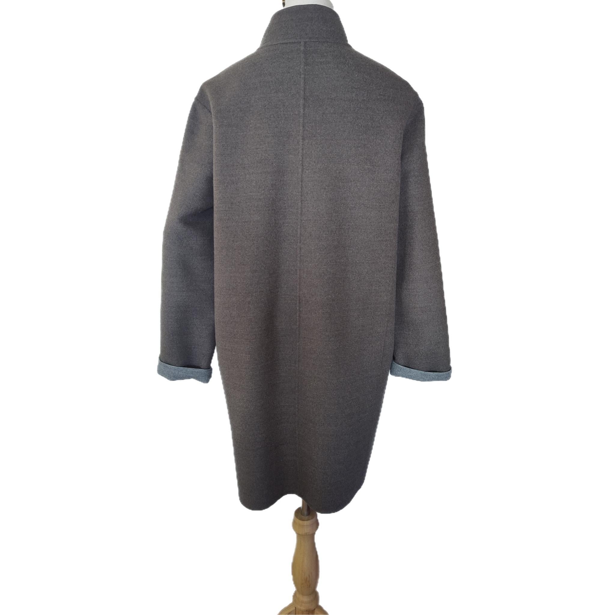 Cashmere Loro Piana Coat with Mink Fur For Sale 13