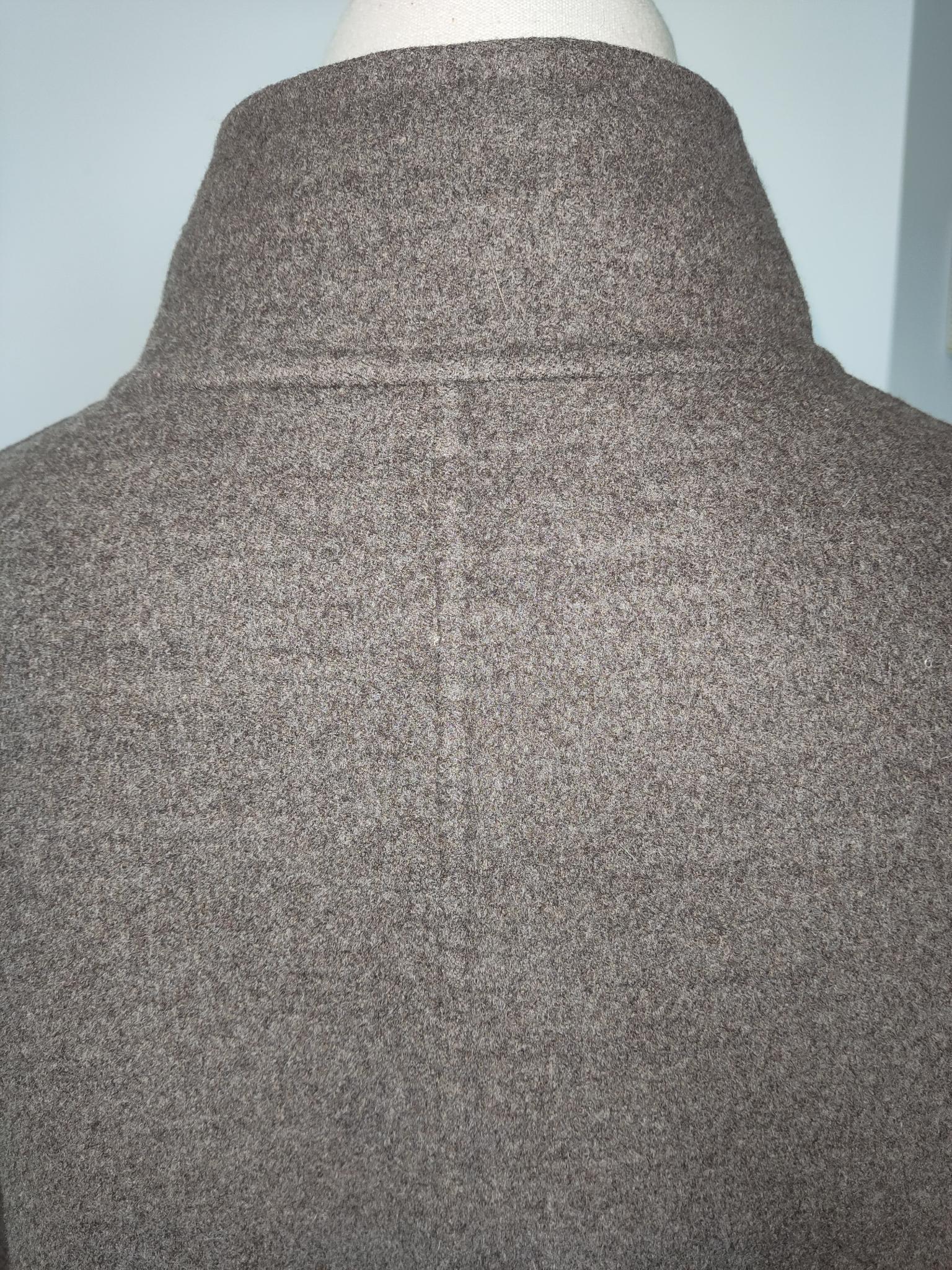 Cashmere Loro Piana Coat with Mink Fur For Sale 14