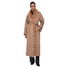 Used Cashmere Loro Piana Coat with Sable fur 