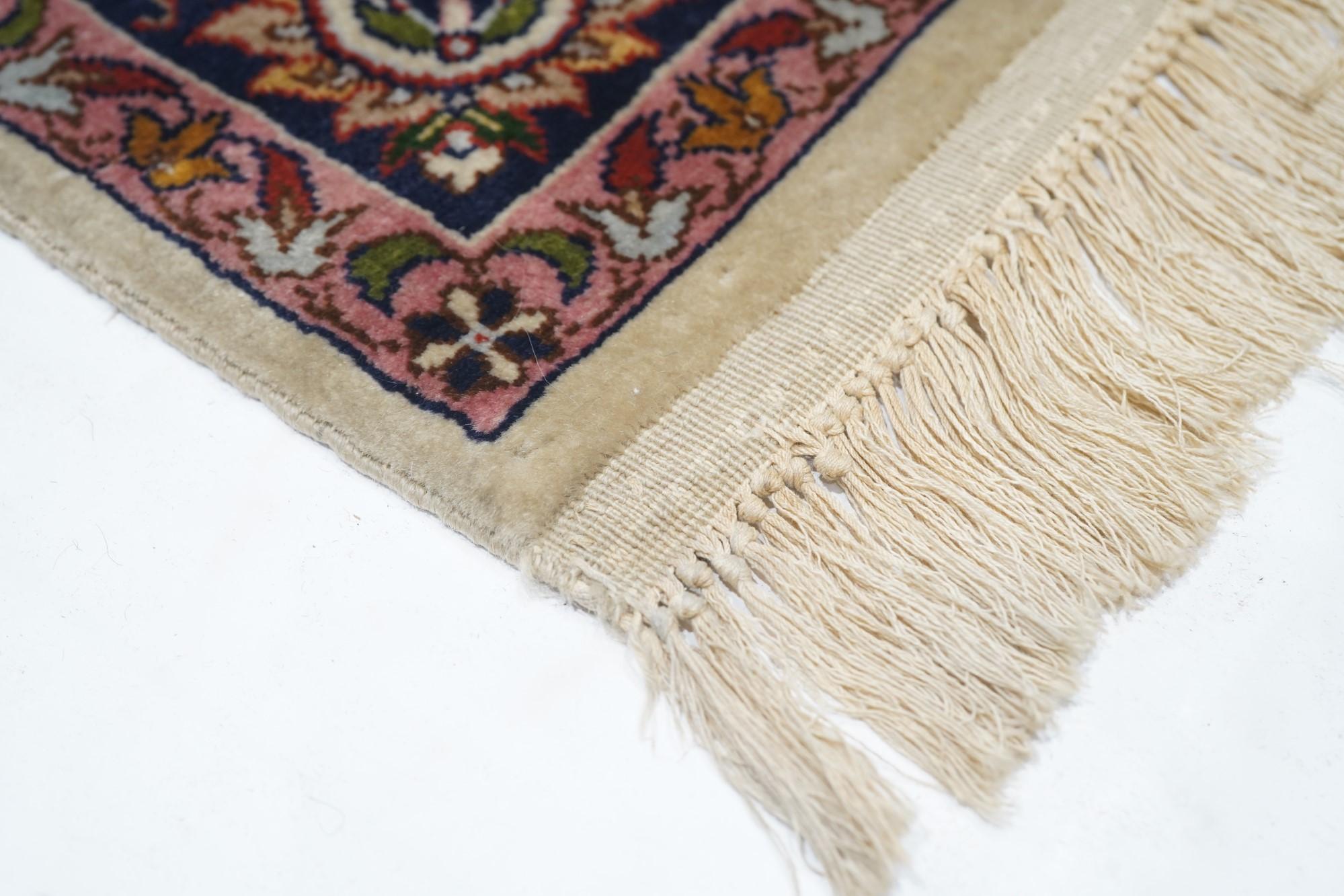 Asian Vintage Cashmere Rug 3'3'' x 5'1'' For Sale