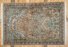 Cashmere silk rug 188 X 125 cm