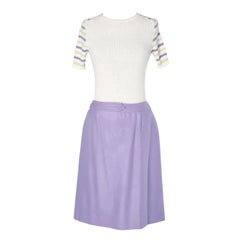 Cashmere sweater and lavender skirt Missoni