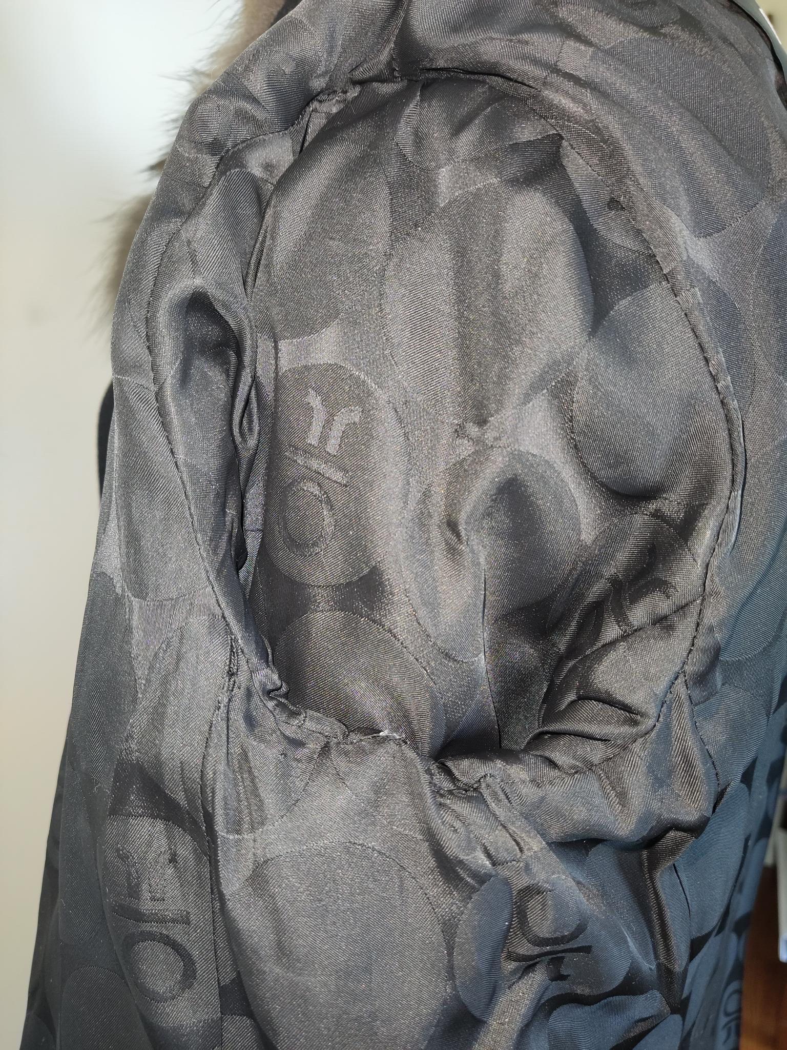 Cashmere wool Loro Piana Coat with Russian Sable fur Gulliana Tesso Italy For Sale 11