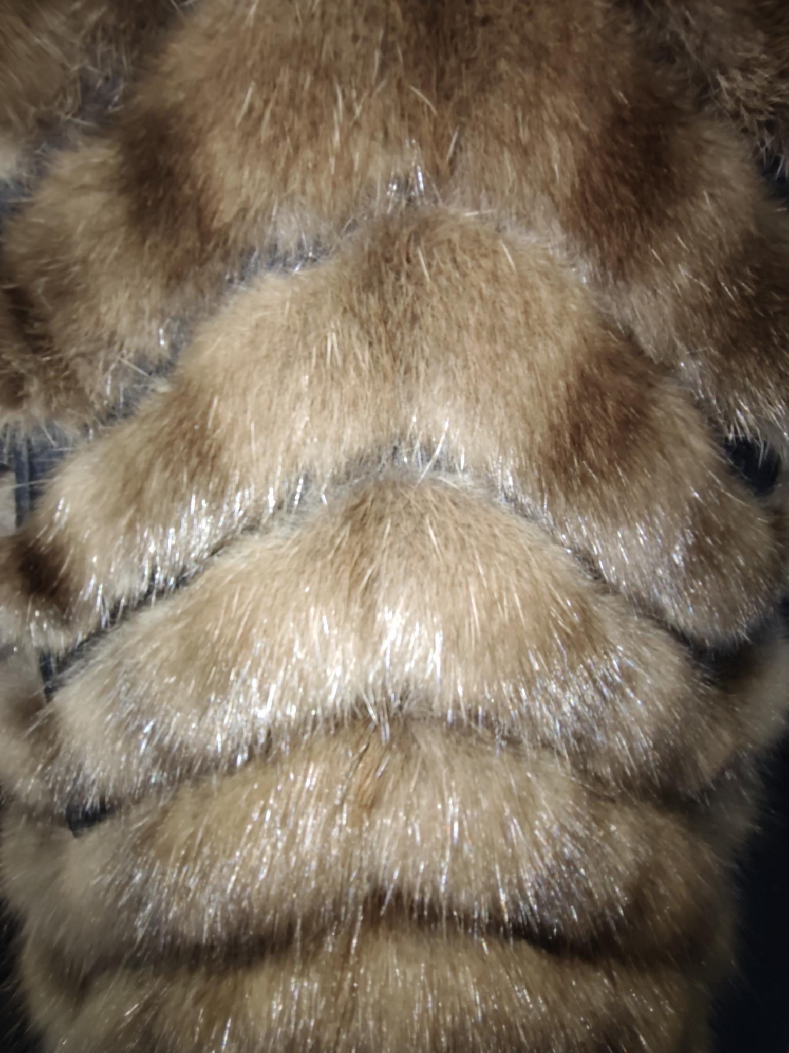 Cashmere wool Loro Piana Coat with Russian Sable fur Gulliana Tesso Italy For Sale 14