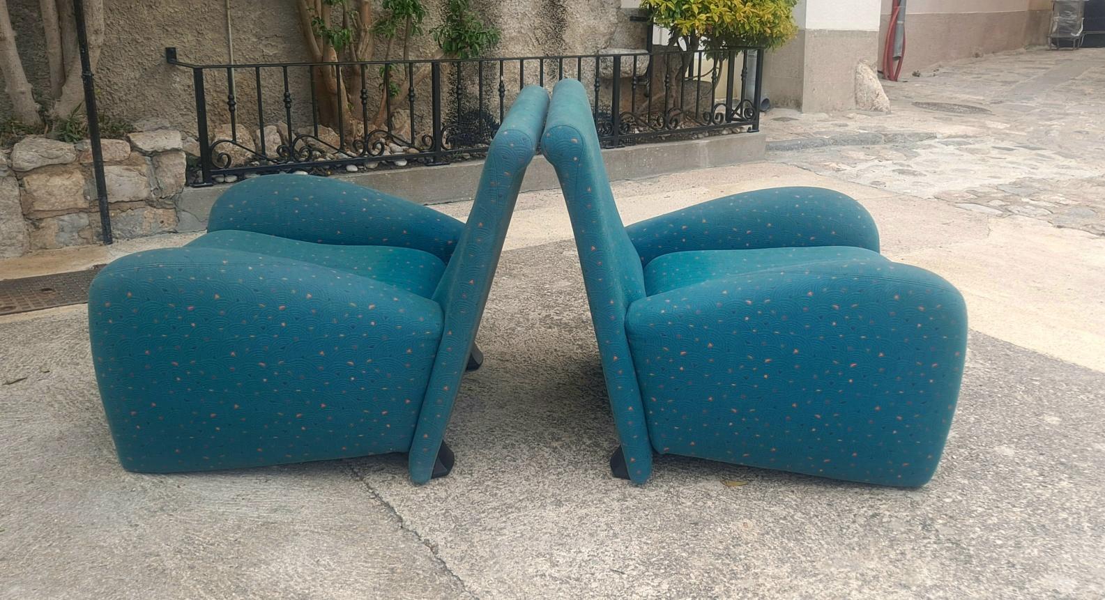 Mid-Century Modern Casina Lounge Chairs in Style of Ray Wilkes For Sale