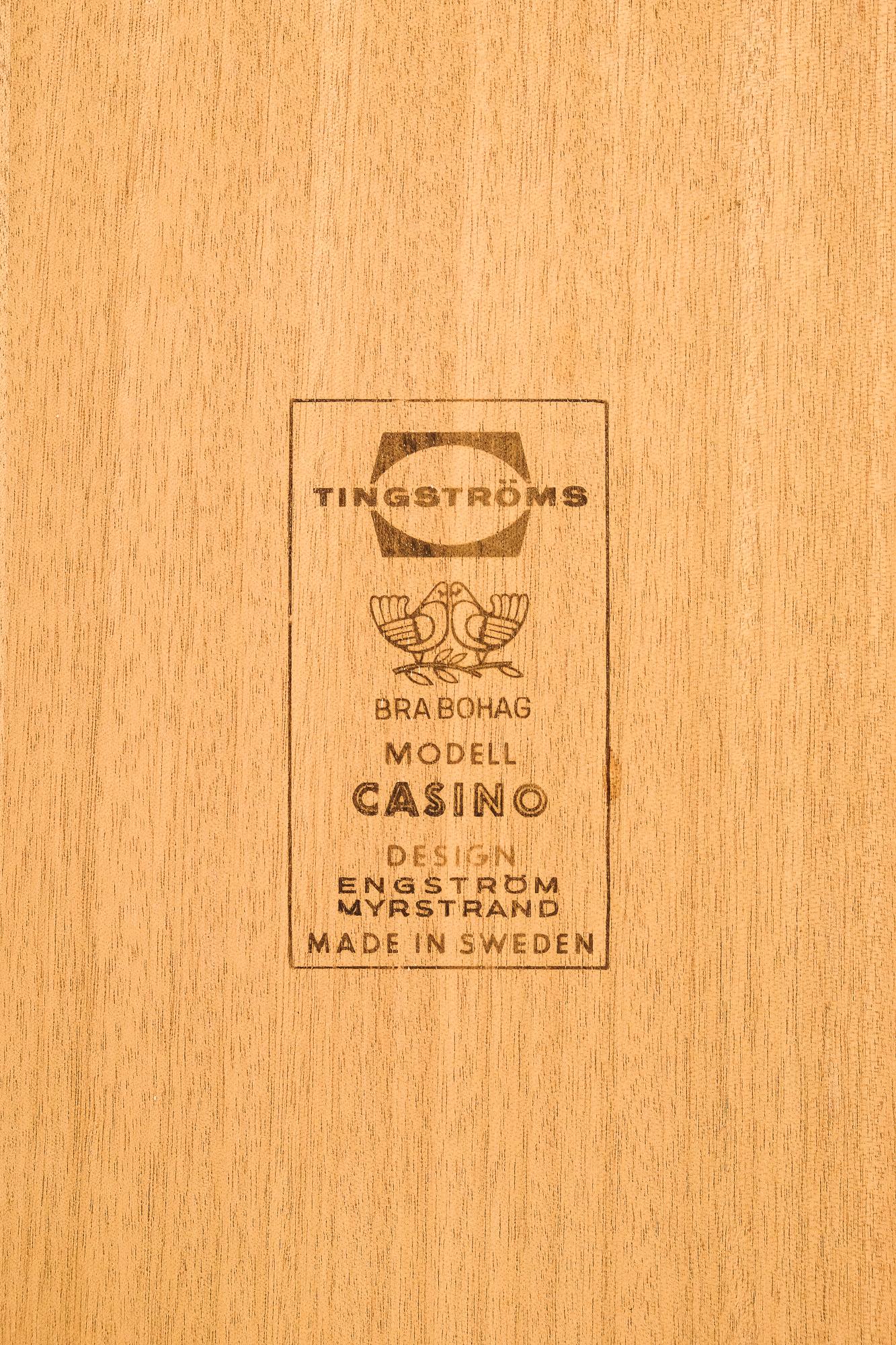 'Casino’ Oak and Teak Modular Table by Sven Engström & Gunnar Myrstrand, 1960s 1