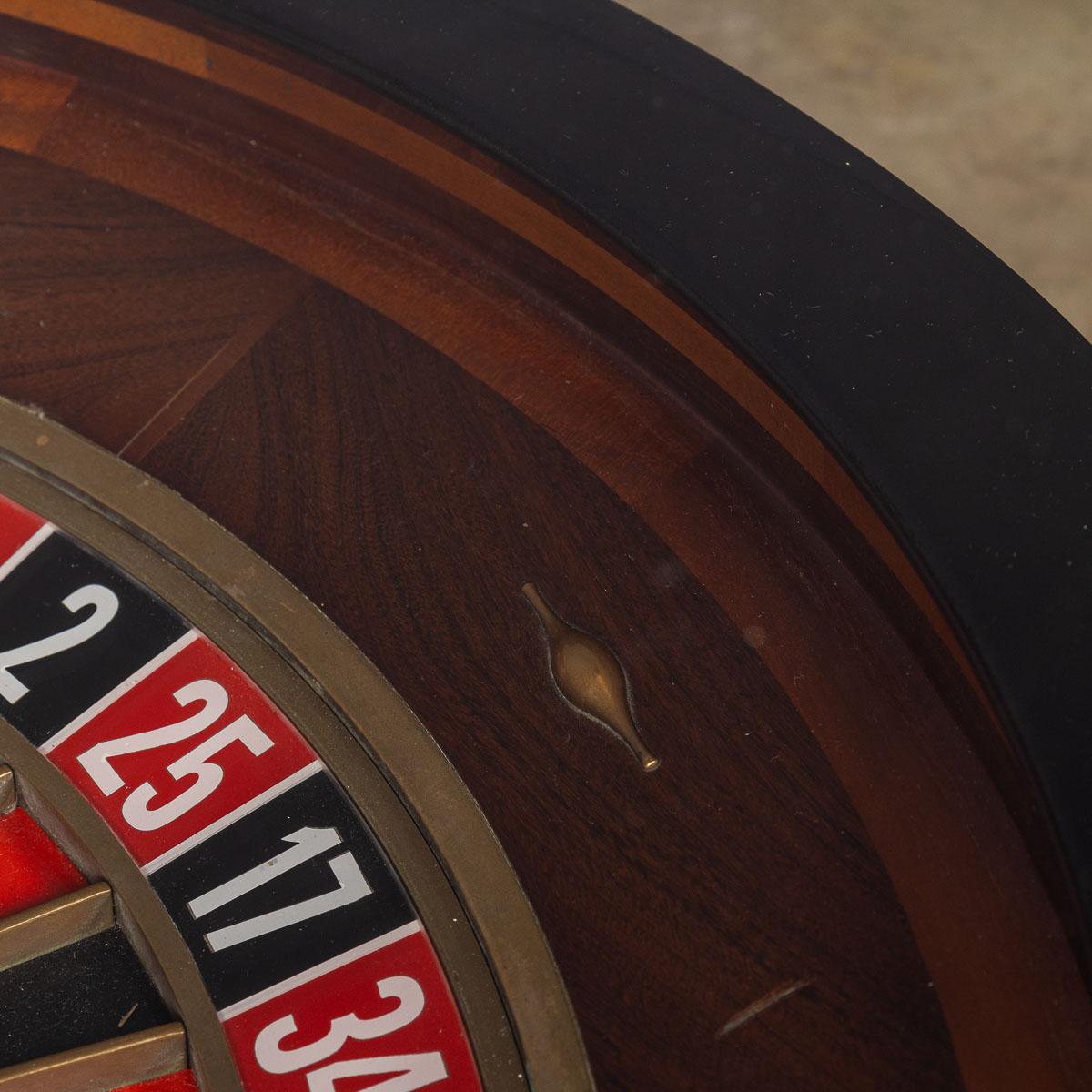 Casino Roulette Wheel Mounted Within A Coffee Table For Sale 8