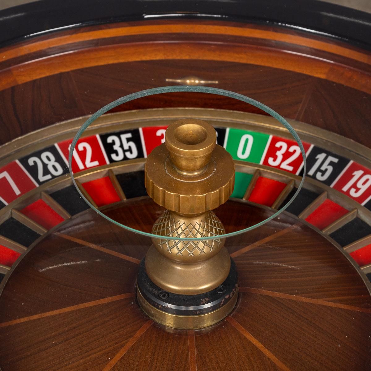 20th Century Casino Roulette Wheel Mounted Within A Coffee Table For Sale