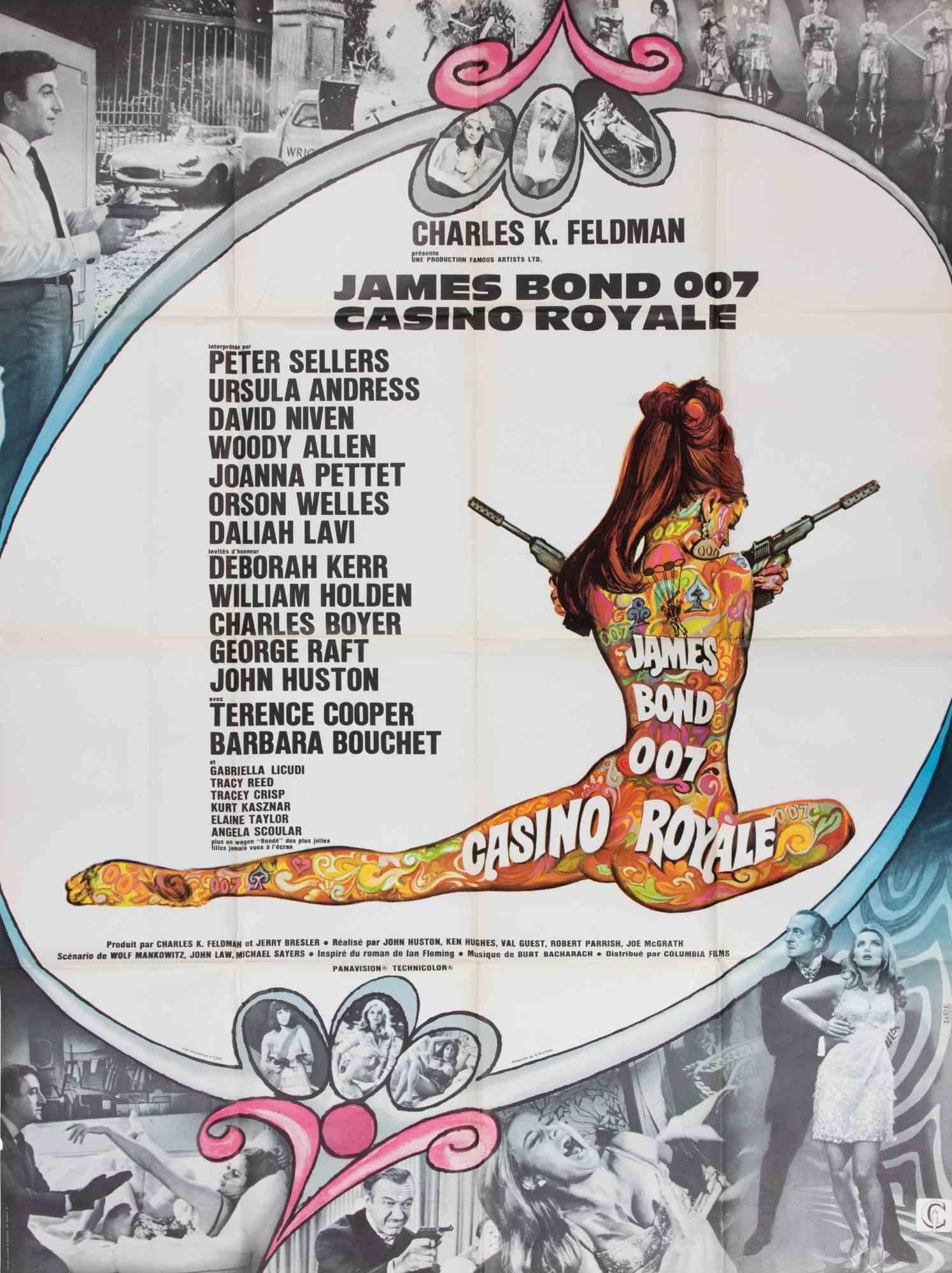 Poster d'epoca

French Grande (120 × 160 cm), Columbia Pictures.
Diretto da John Huston, Robert Hughes, David Parrish, Val Guest, con John Sellers, Ursula Andress, David Niven, Woody Allen. Classiche opere di nudo psichedelico di Robert McGinnis