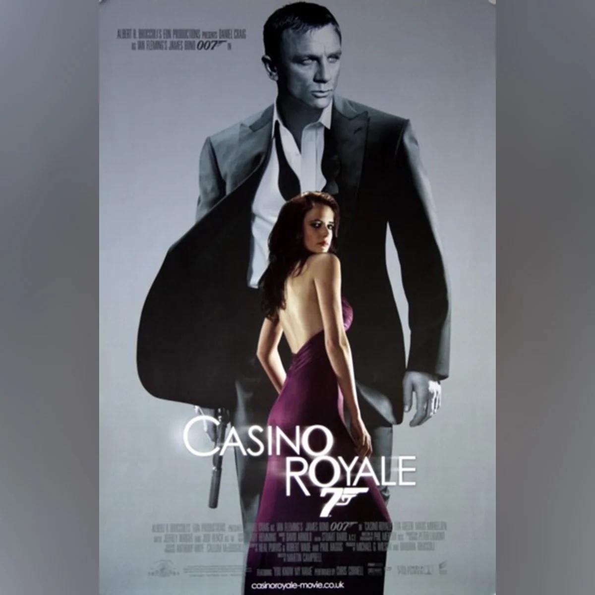 Casino Royale (2006)
Original One Sheet (27 X 40 Inches)

Armed with a licence to kill, Secret Agent James Bond sets out on his first mission as 007 and must defeat a weapons dealer in a high stakes game of poker at Casino Royale, but things are not