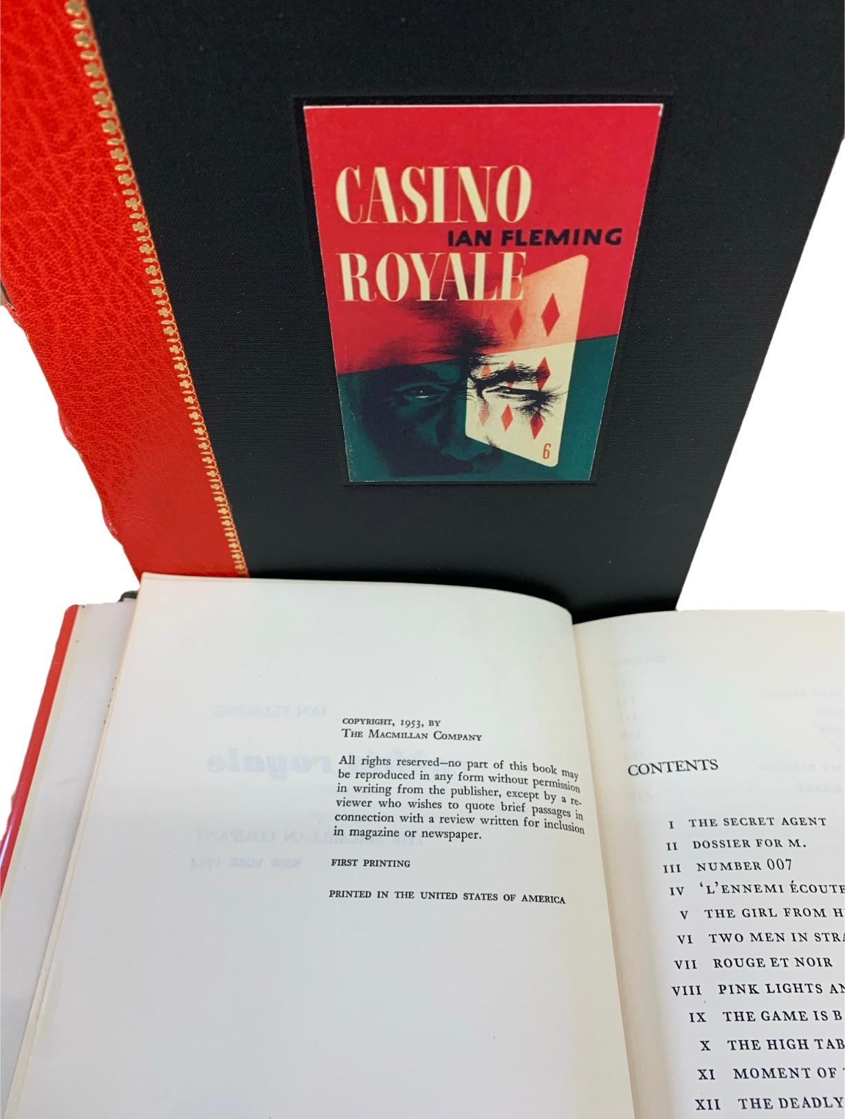 Paper Casino Royale by Ian Fleming, Signed, First US Edition in Original DJ, 1954