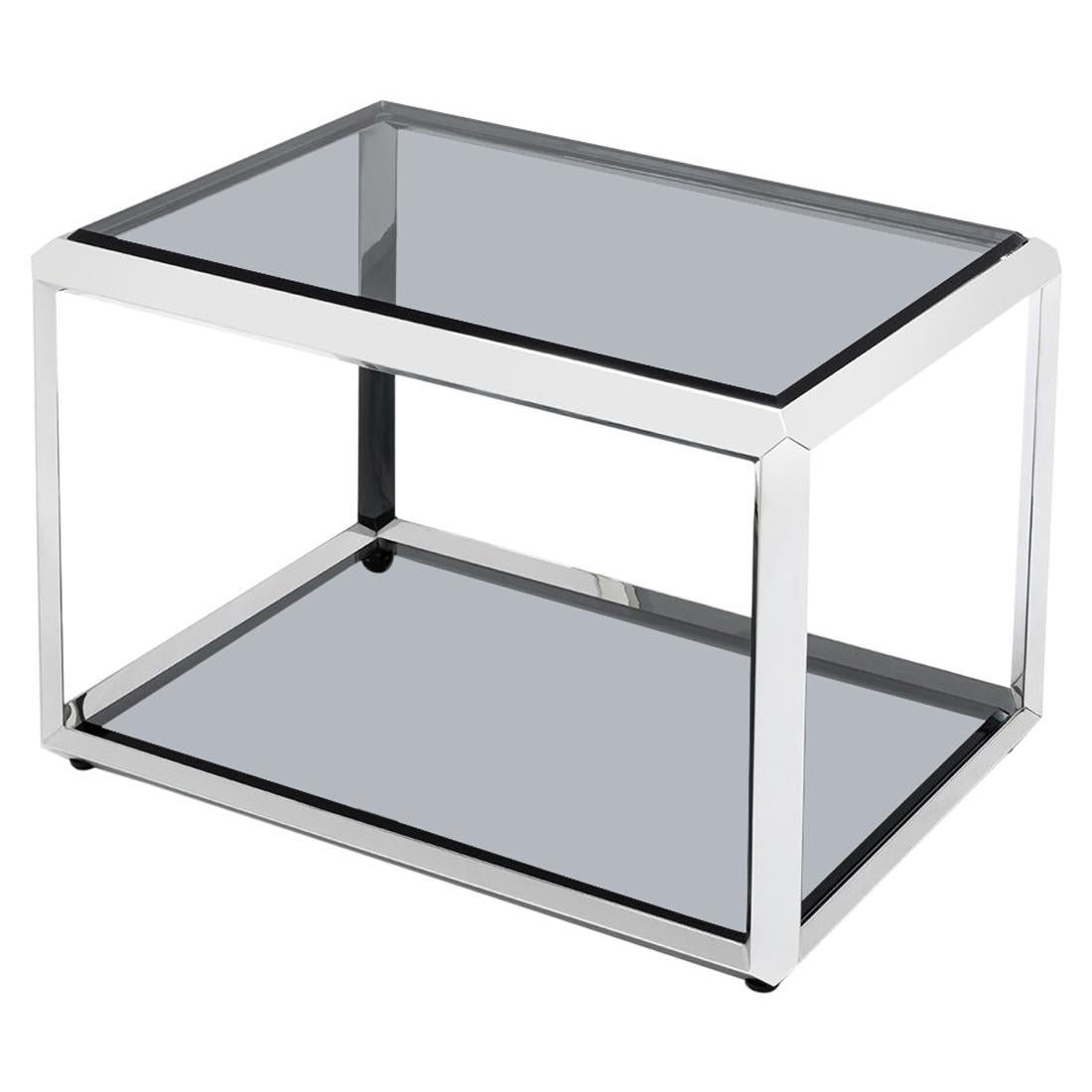Casiopee Chrome Side Table For Sale