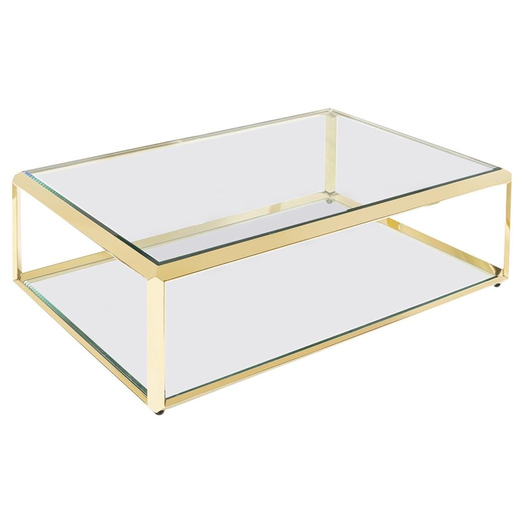 Casiopee Coffee Table in Gold Finish