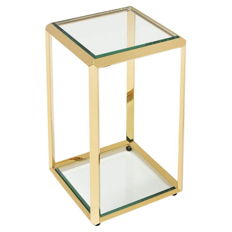 Casiopee Gold Low Side Table For Sale