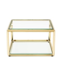 Casiopee Gold Side Table in Gold Finish