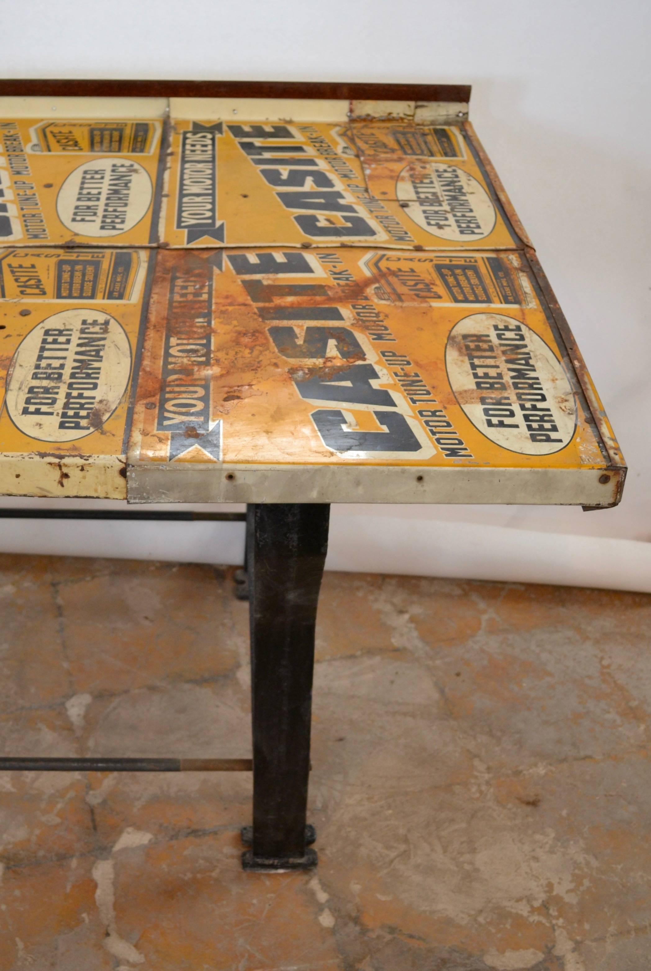 Steel Casite Sign Work Bench For Sale