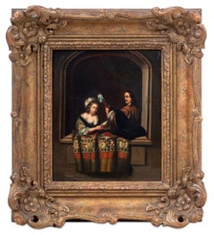 Suonatore di liuto e donna che legge