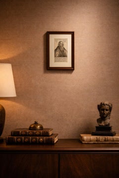 Retrato de Caspar Schwenckfeld - Grabado de la Reforma del siglo XVI, grabado polémico