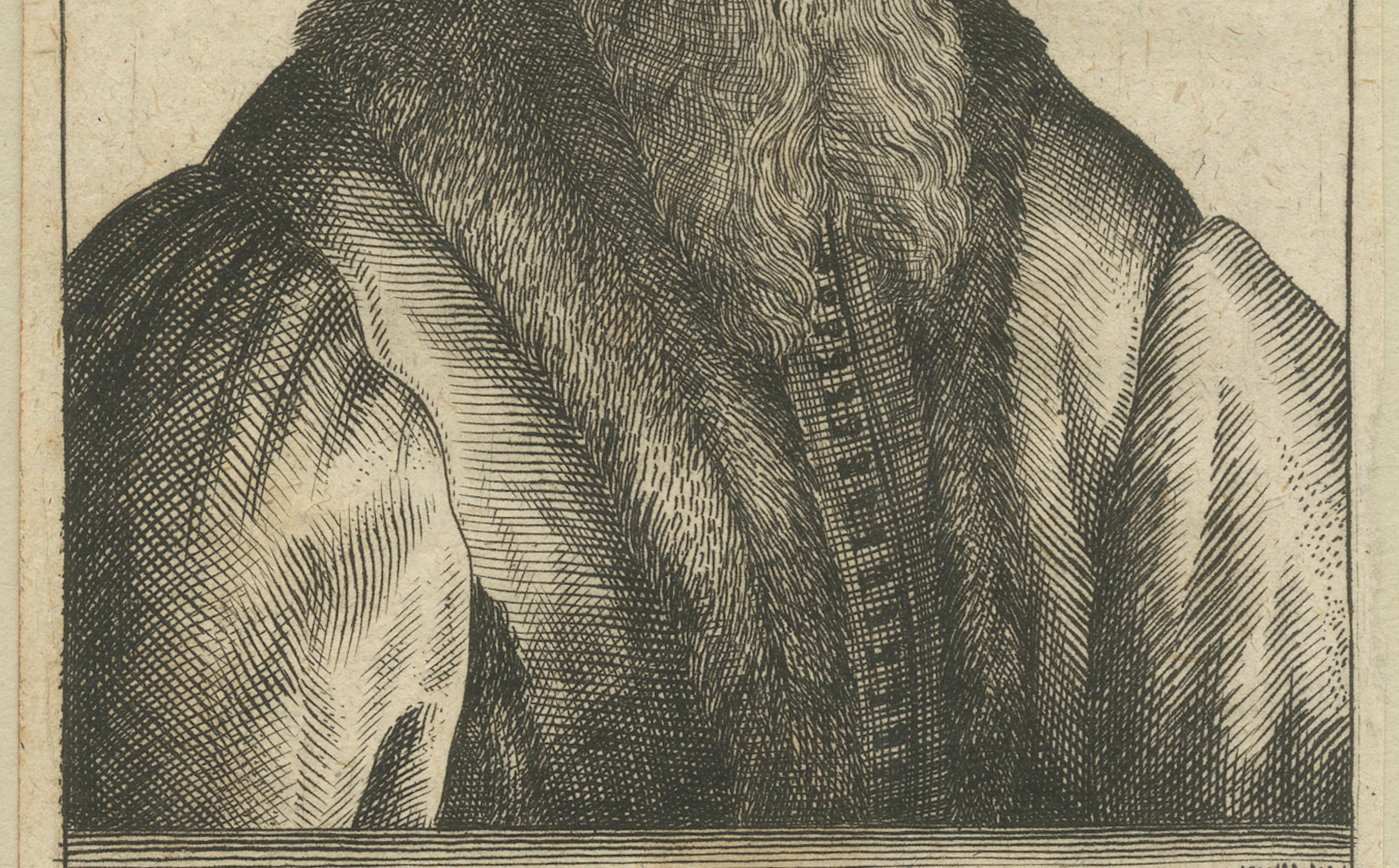 Caspar Schwenckfeld Portrait – 16thC Reformation Print, Polemical Engraving