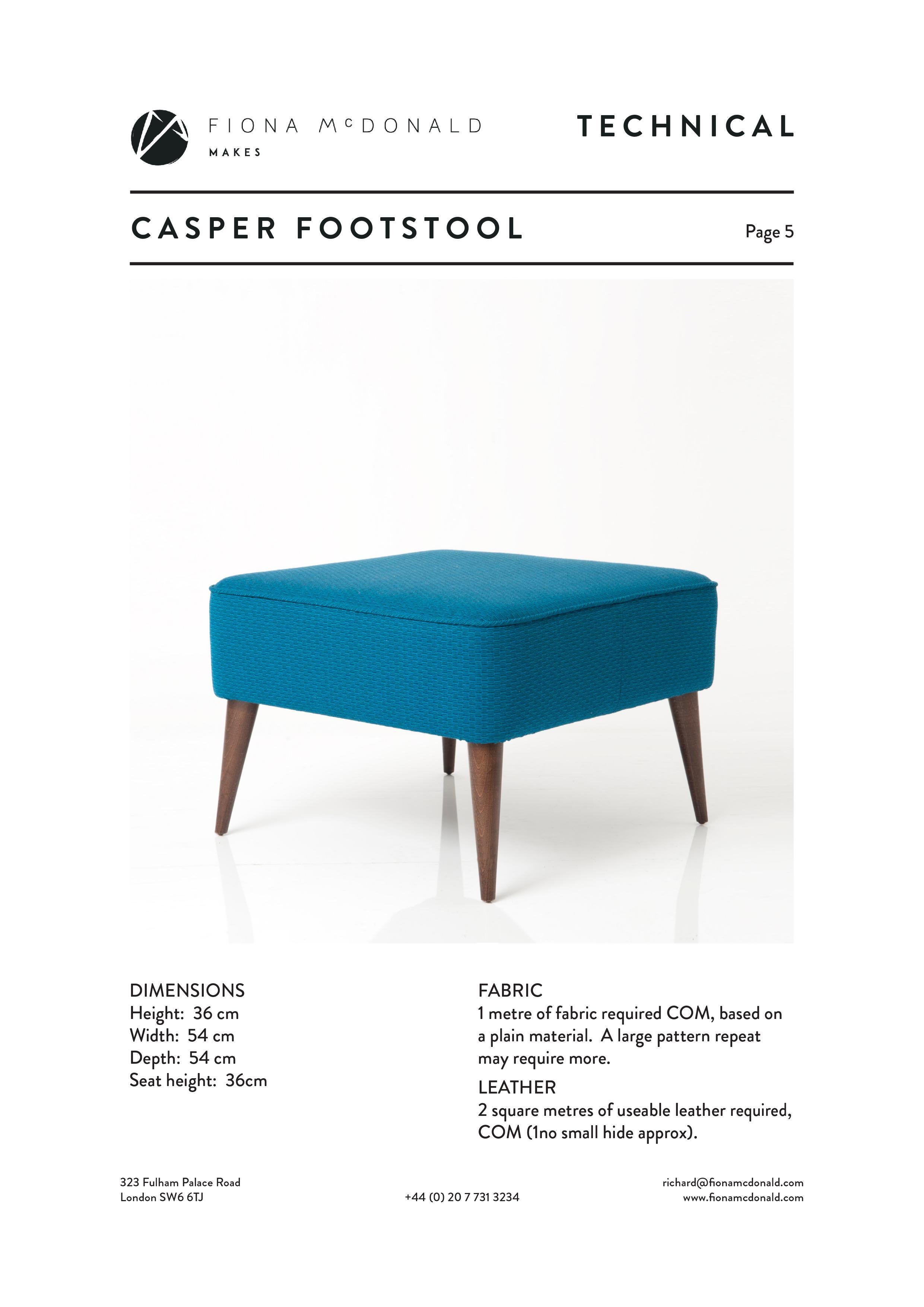 Casper Chair - Bespoke - Made with your Fabric For Sale 7