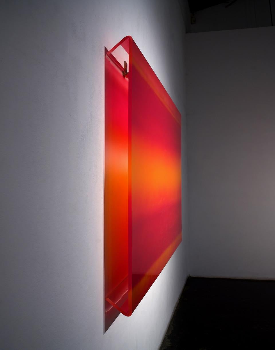Veil V (Orange) - Abstract Mixed Media Art by Casper Brindle