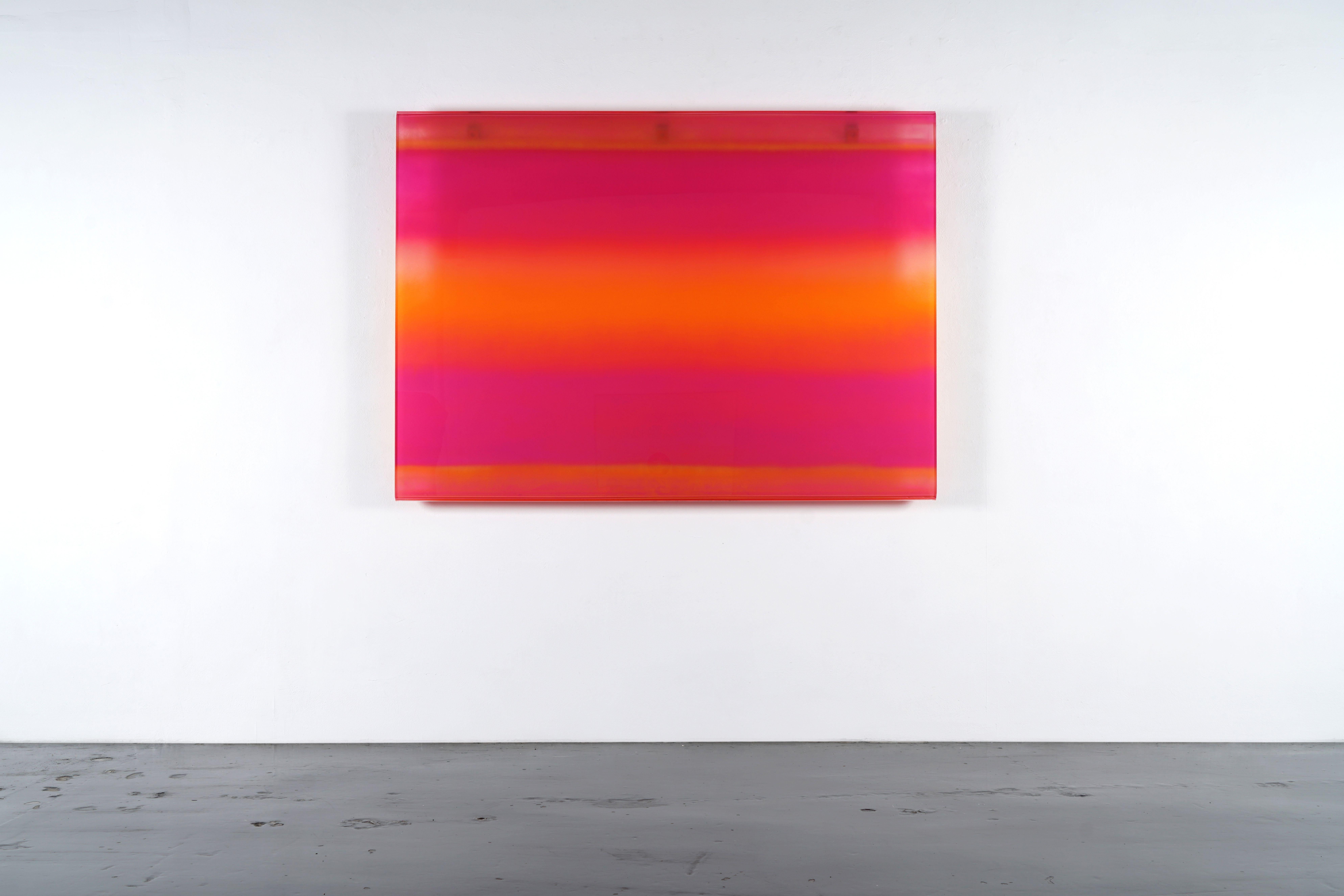 Veil V (Orange) - Mixed Media Art by Casper Brindle