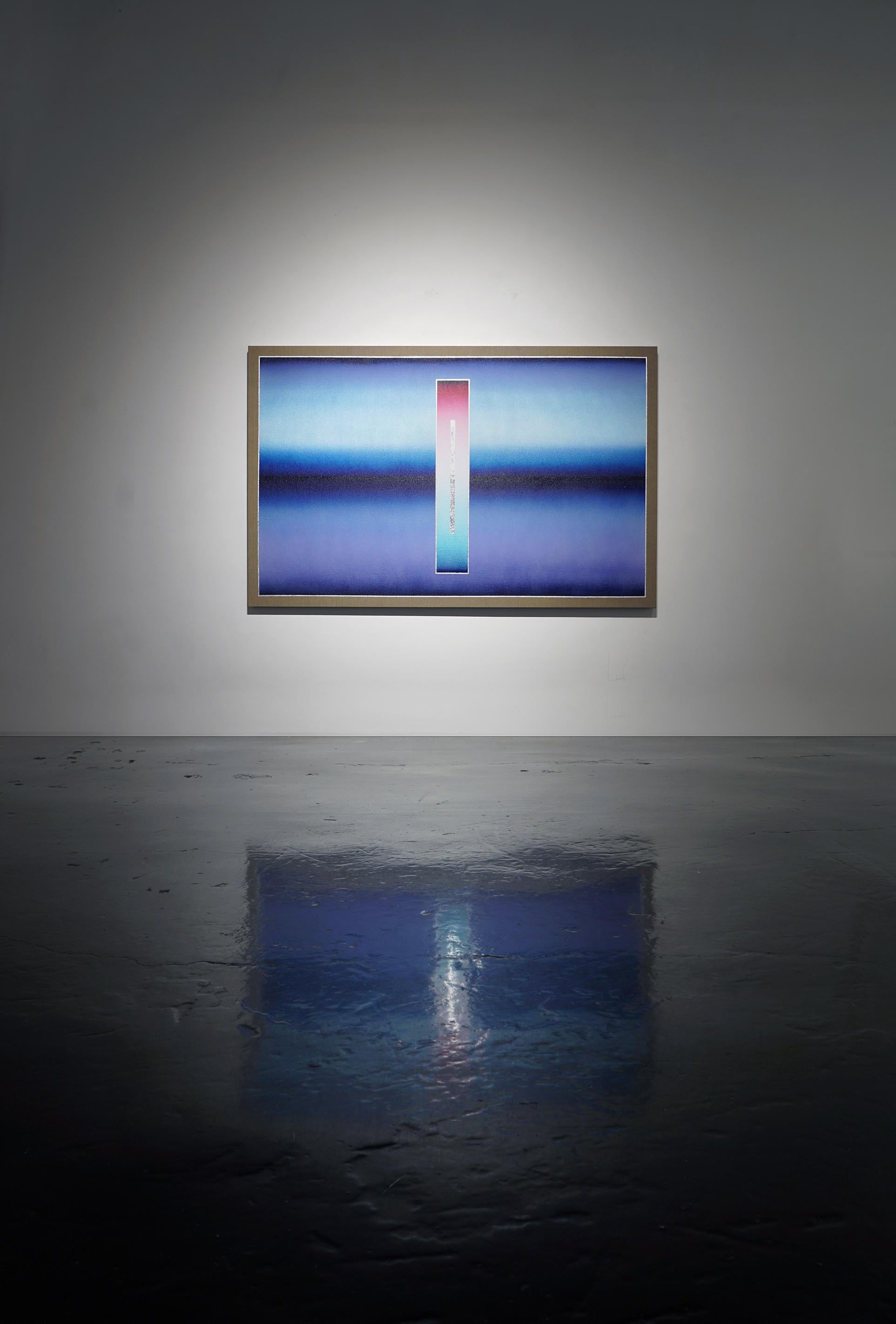 Portale-Glifico IV - Abstract Painting Oro di Casper Brindle