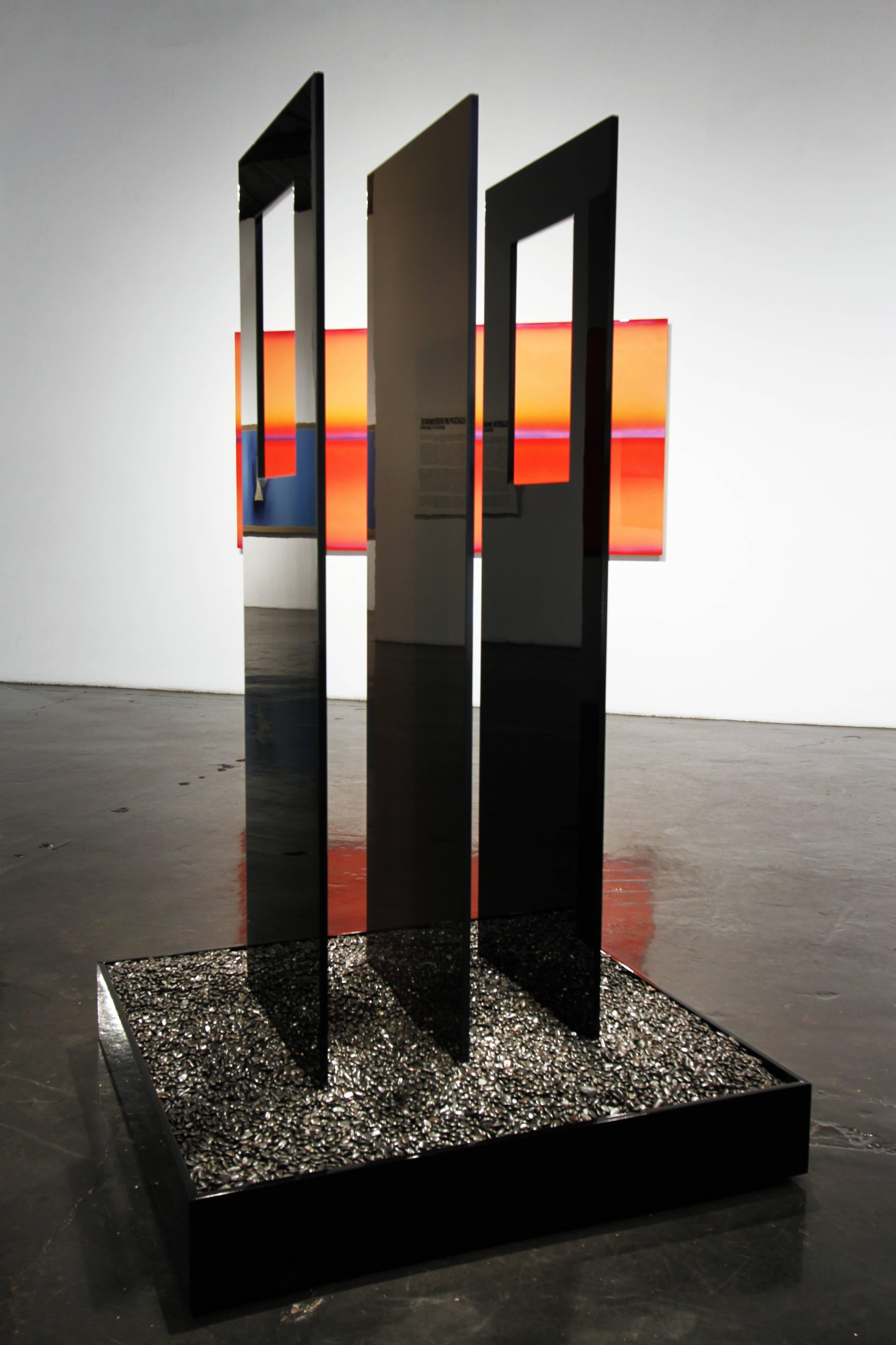 Casper Brindle Abstract Sculpture - Framed Refraction II