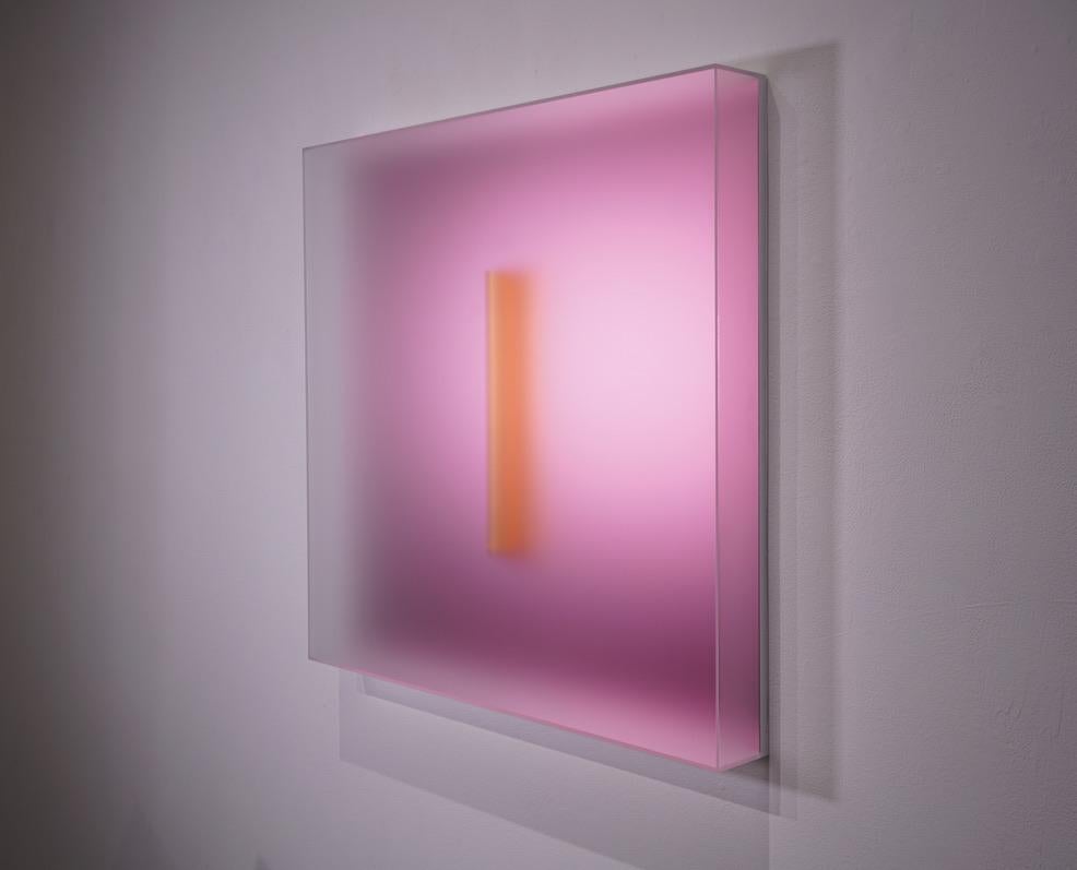 Light-Glyph 50 (Pink) - Sculpture by Casper Brindle