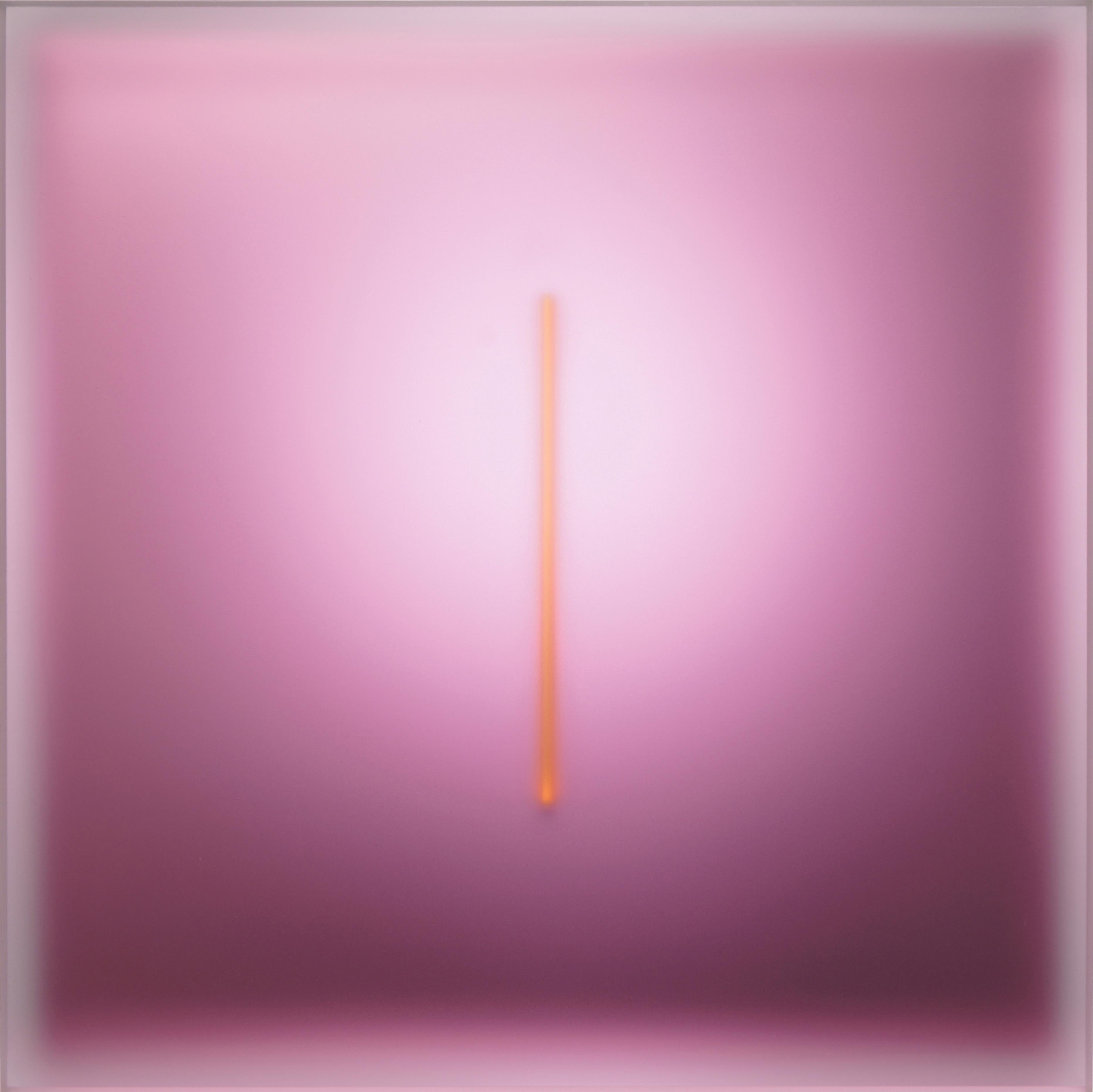 Casper Brindle Abstract Sculpture - Light-Glyph 50 (Pink)