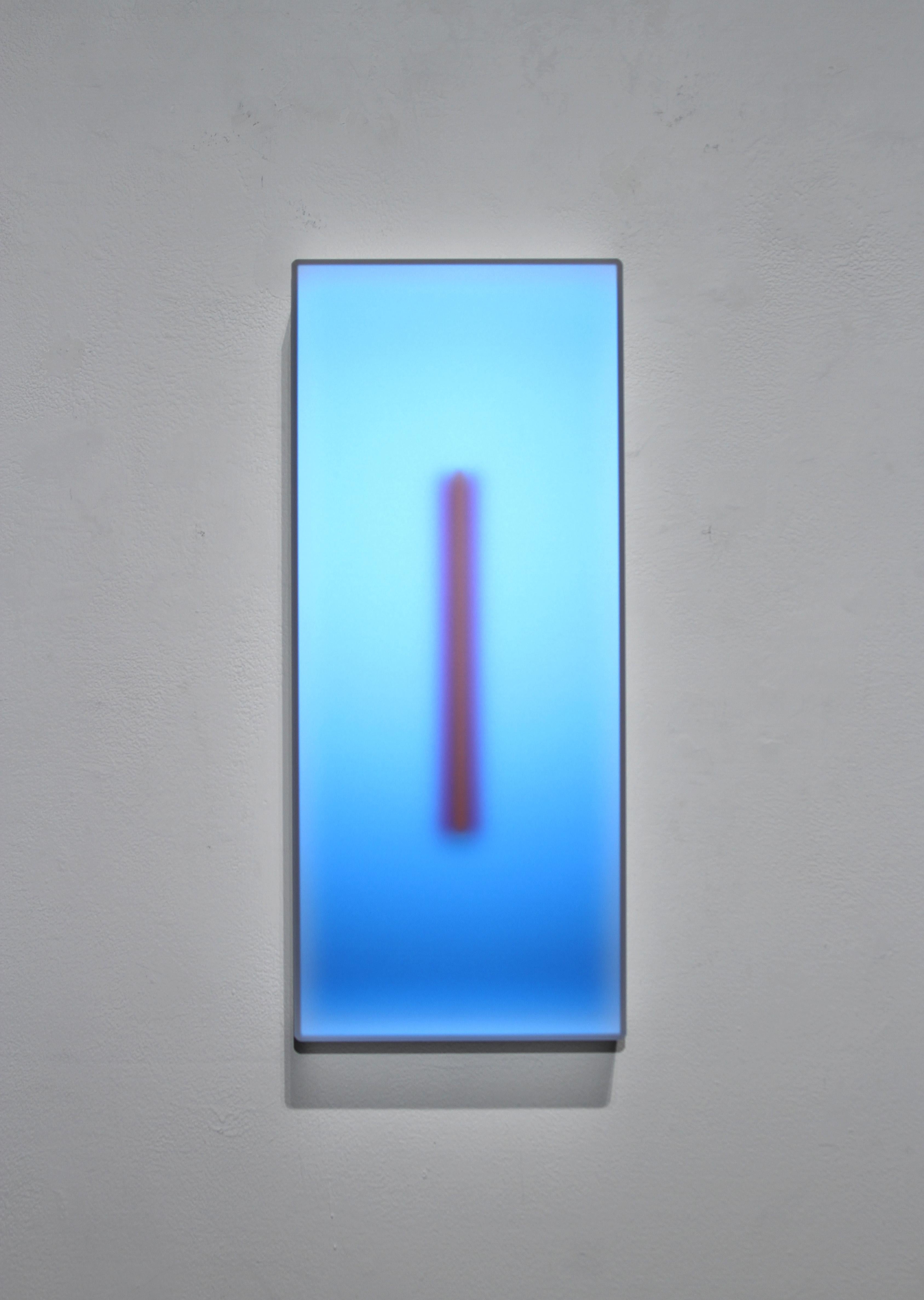 Light-Glyph (Blue) - Abstract Mixed Media Art by Casper Brindle