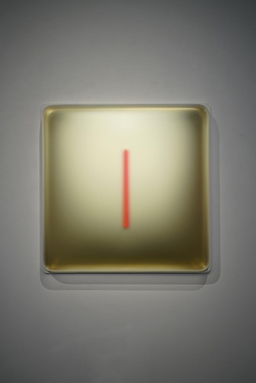 Casper Brindle Abstract Sculpture - Light-Glyph (Gold)