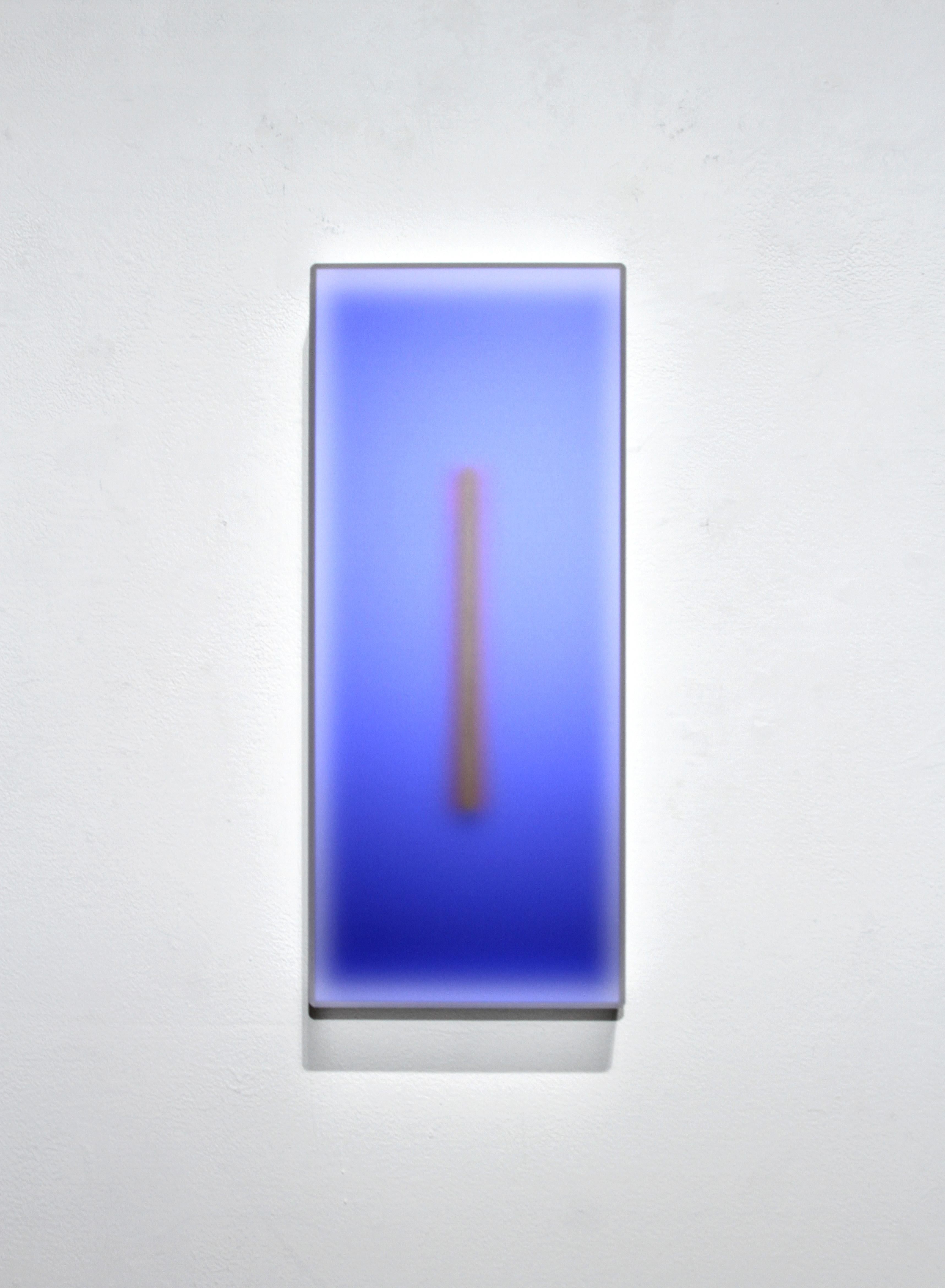 Casper Brindle Abstract Sculpture - Light-Glyph (Royal Blue)