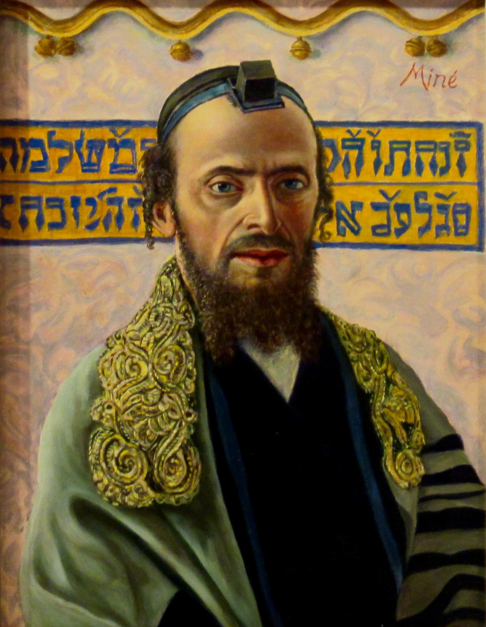 The Talmudiste - Painting by Casper (Caspar) Mine