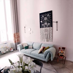 Casquet in Mandelgrün 3-Sitzer Bio Sofa