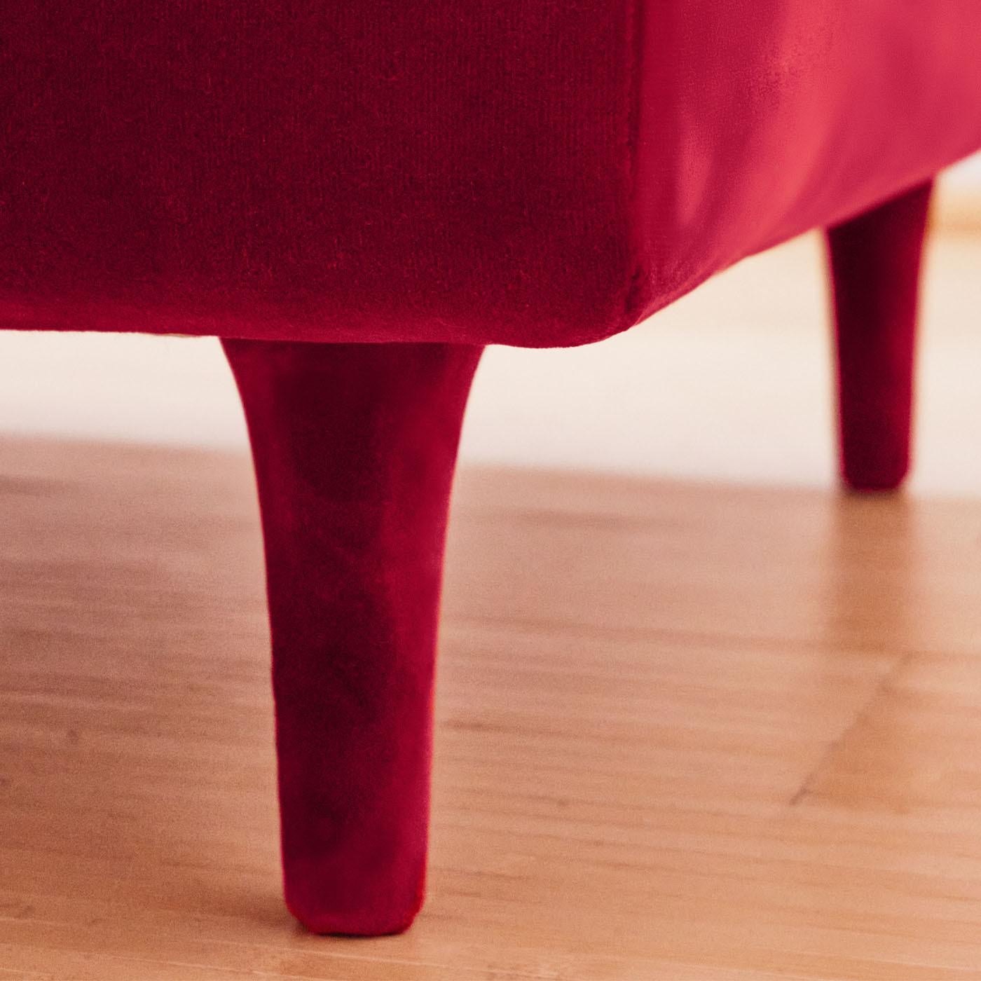 italien Méridienne Casquet Red Passion Velvet de Biosofa en vente
