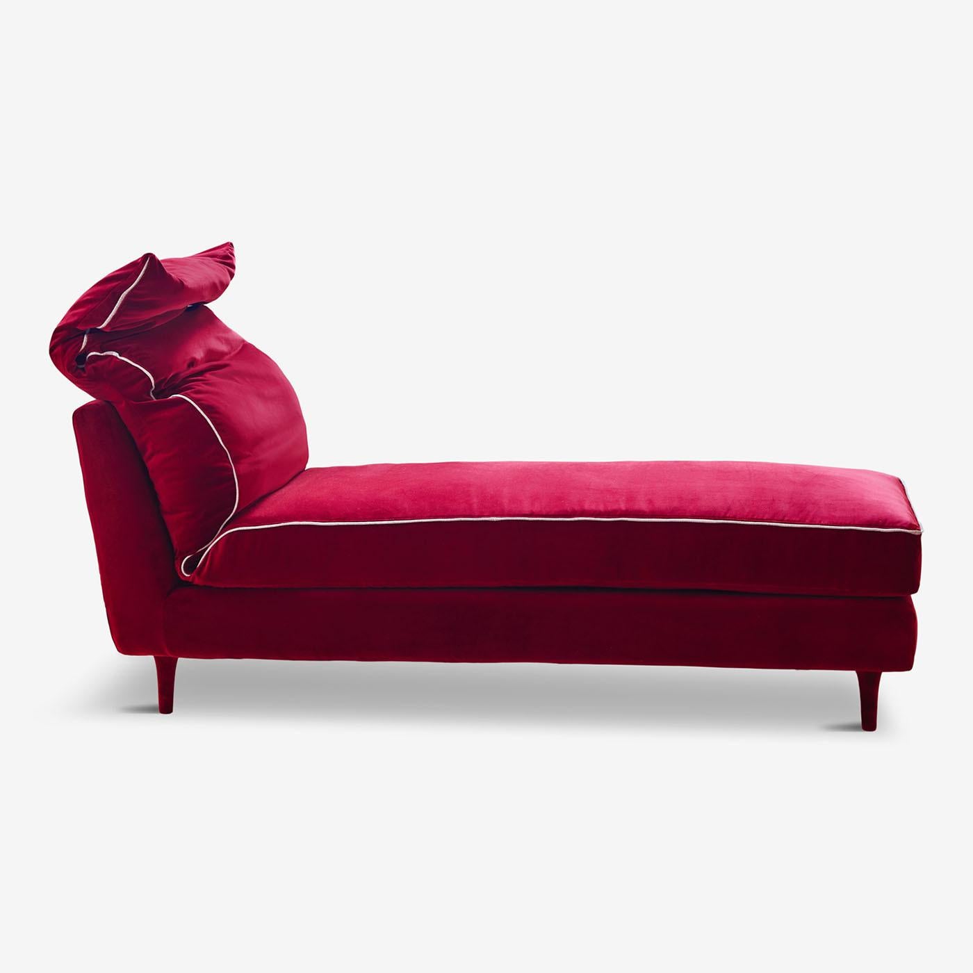 Méridienne Casquet Red Passion Velvet de Biosofa Neuf - En vente à Milan, IT