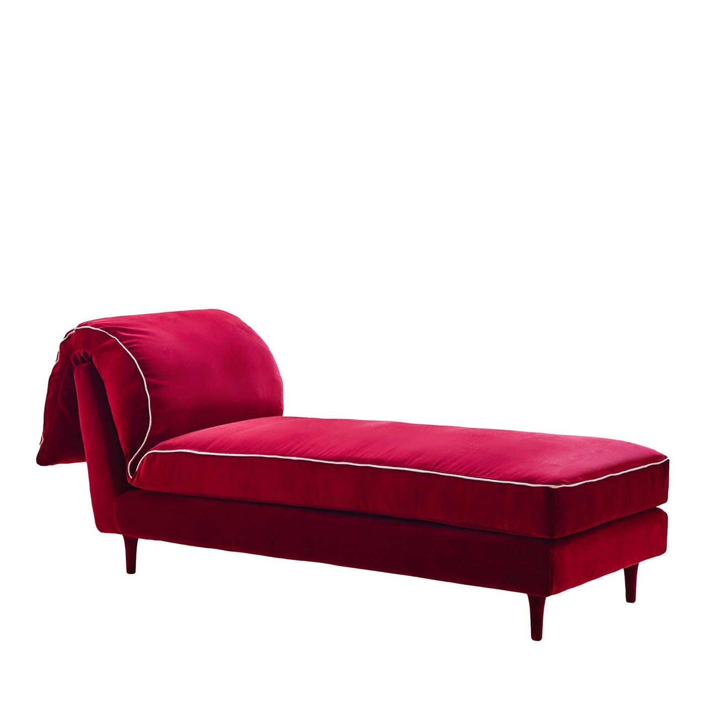 Méridienne Casquet Red Passion Velvet de Biosofa en vente 1