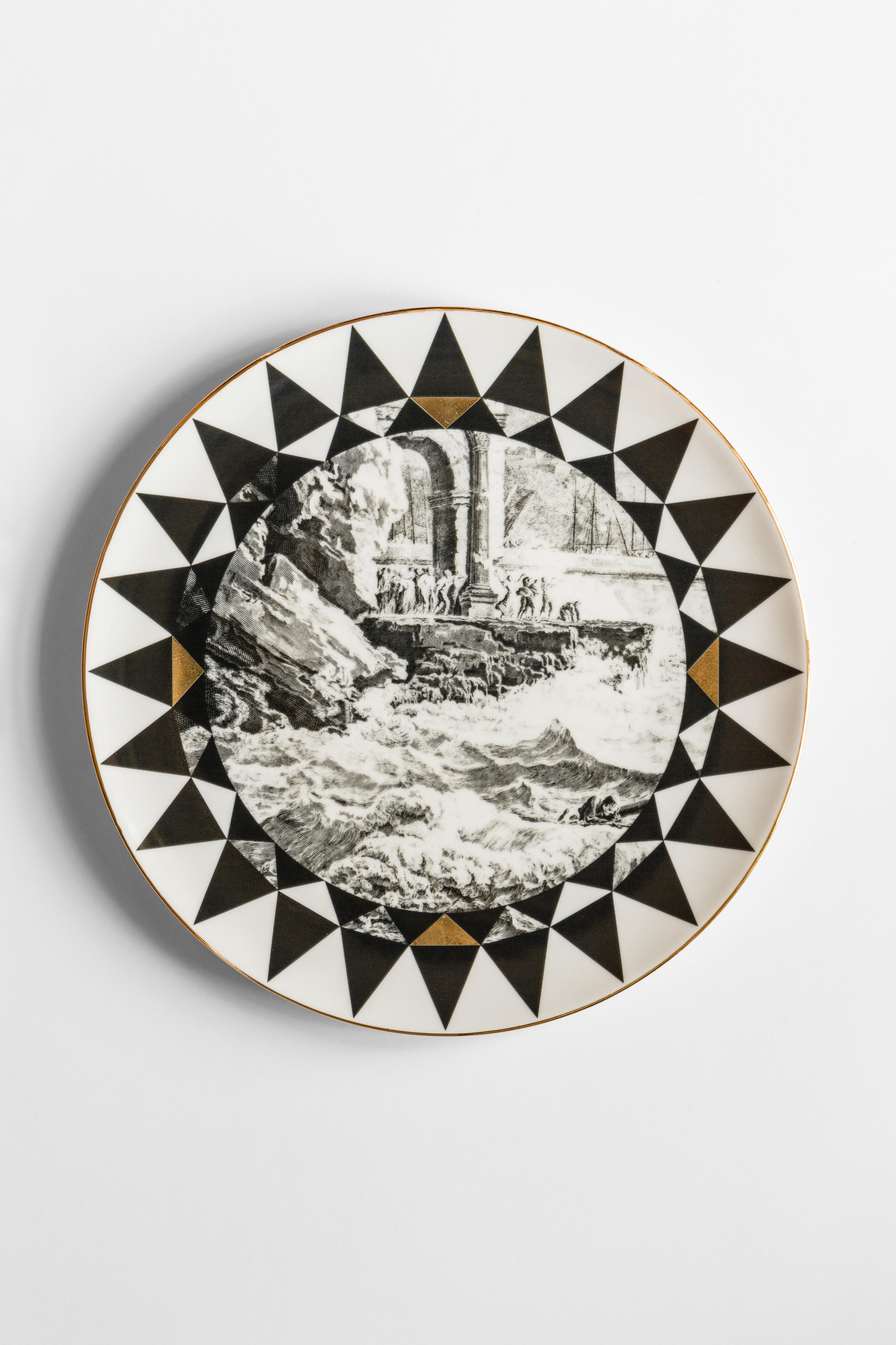 Casquets, Seis Platos de Porcelana Contemporáneos con Diseño Decorativo Siglo XXI y contemporáneo en venta