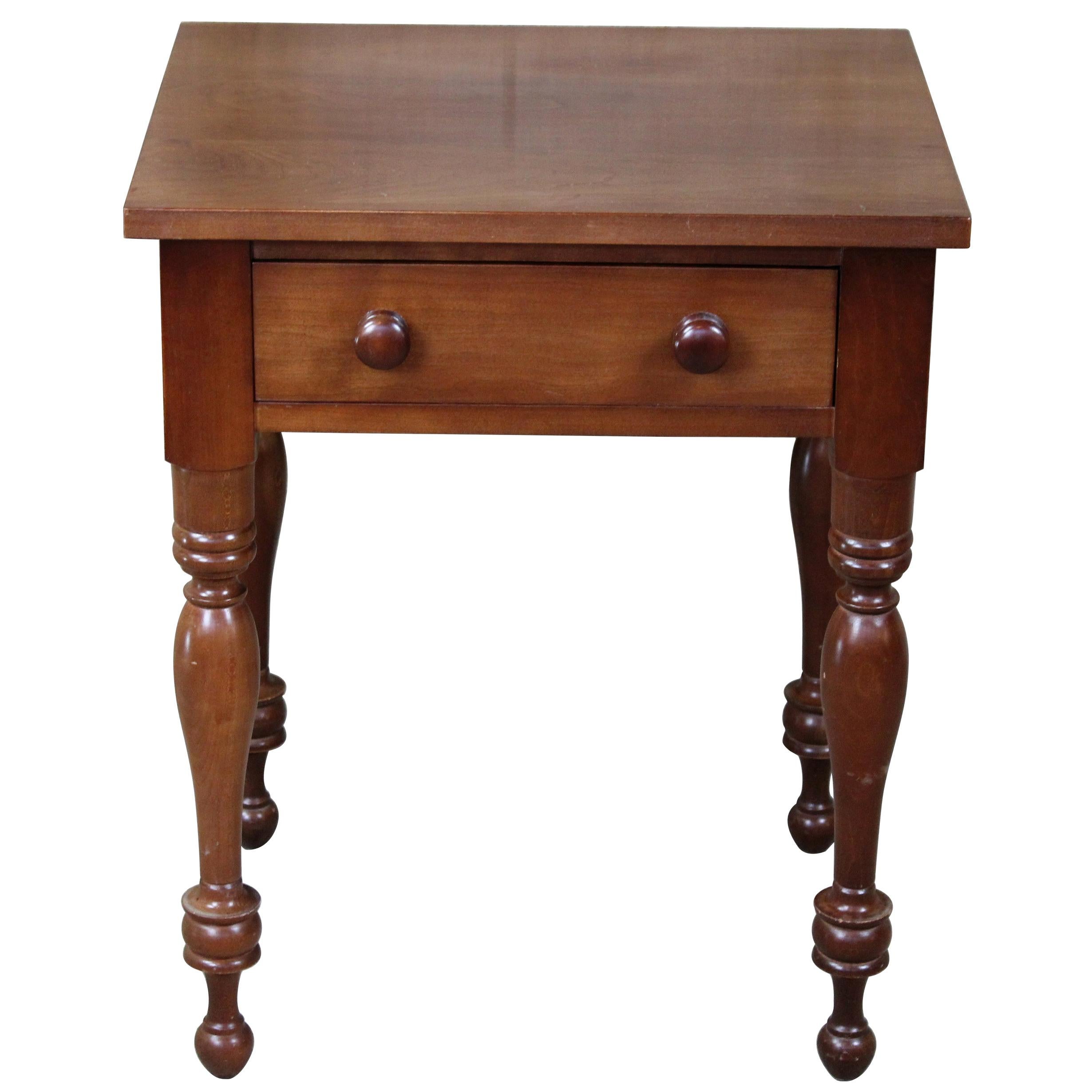 Cassady Furniture Early American Cherry Side End Accent Table Nightstand