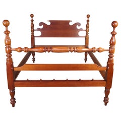 Meubles Cassady Style américain précoce Cherry Queen Size Cannonball Poster Bed