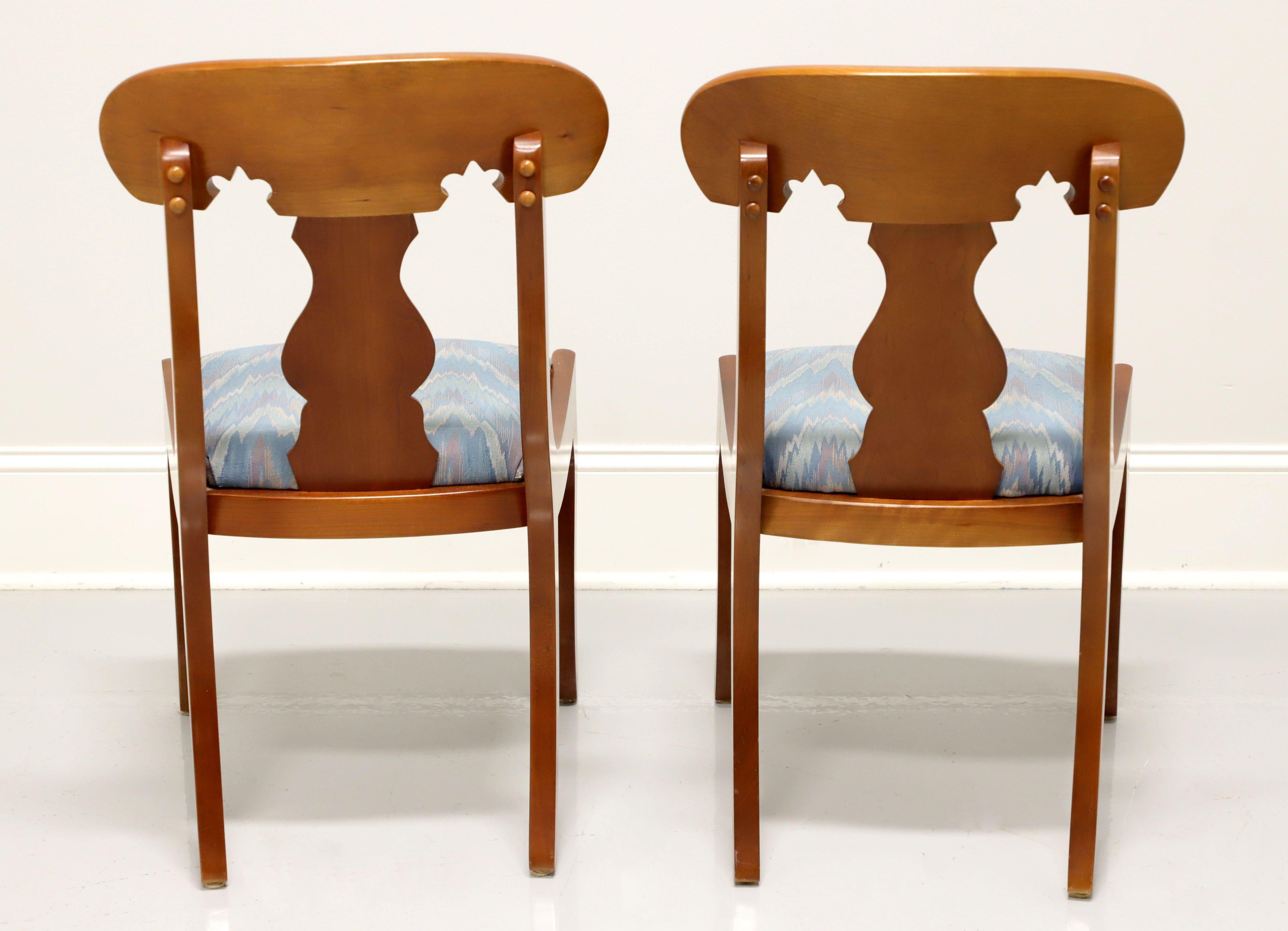 20th Century CASSADY Solid Cherry Empire Style Dining Side Chairs - Pair A