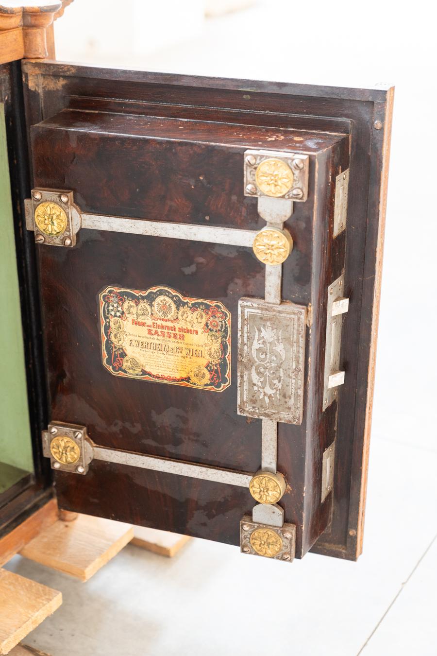 Austro-Hungarian period safe F. WERTHEIM & C. with key, 1800s For Sale 12